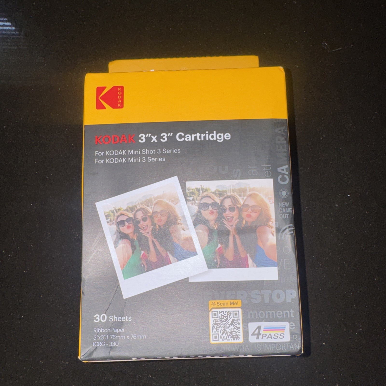 KODAK Instant Print 3"x 3" Cartridge 30 Sheets For Mini Shot 3 Camera
