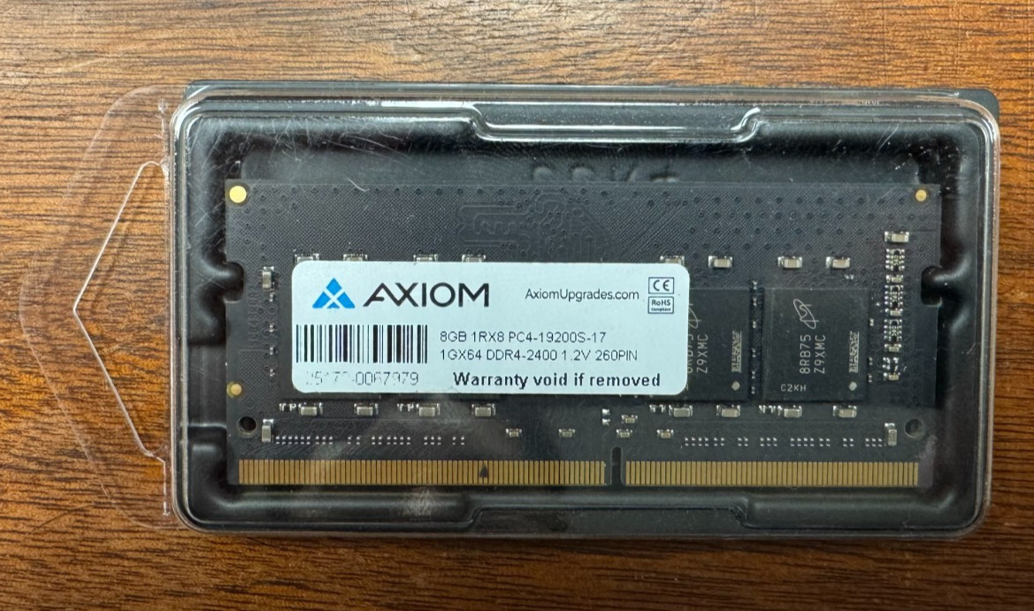 Lot of 5 x New Axiom 8GB DDR4-2400 PC4 SODIMM Laptop Memory