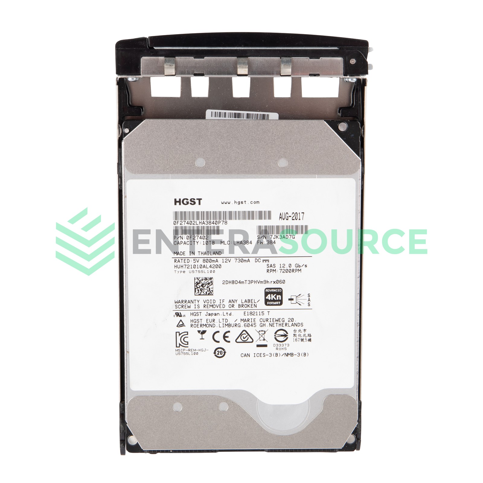 HPE Nimble Storage 10TB 7.2K SAS 3.5" 12Gbps Hard Drive | SP-HDD-10TB-V2