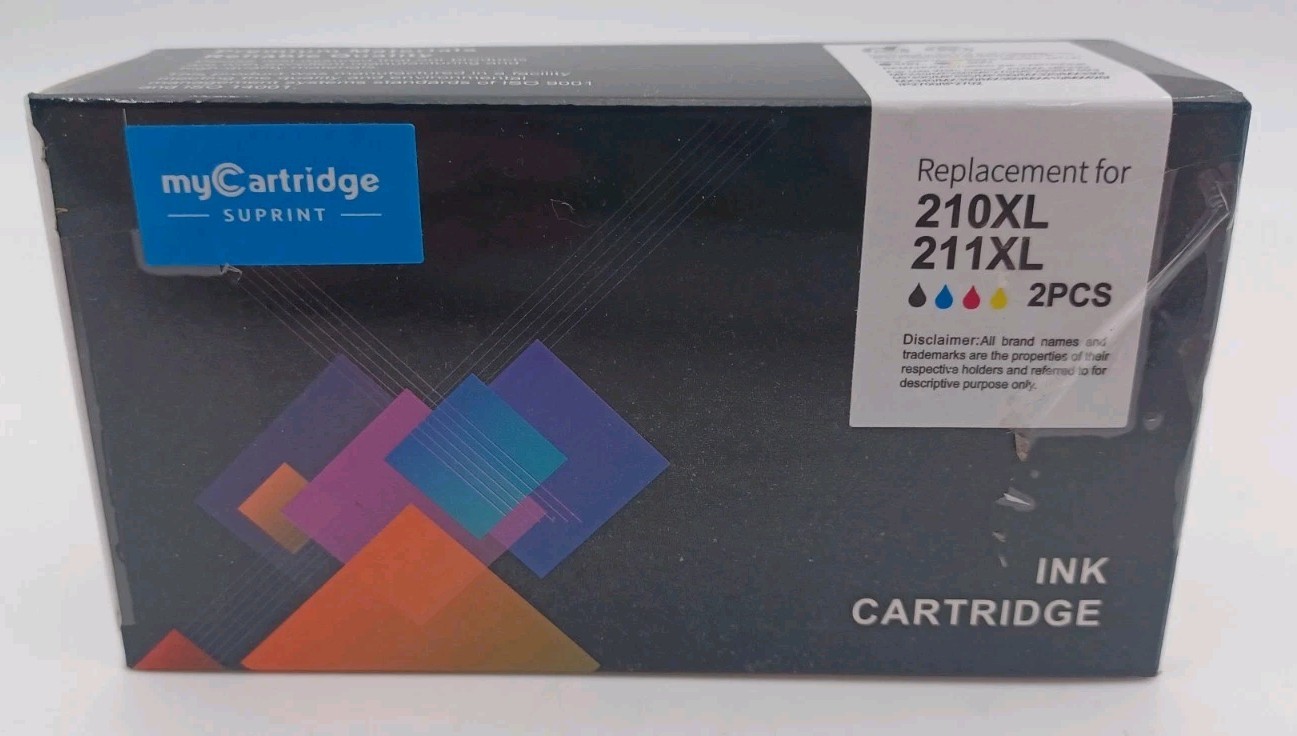 2‑Pack myCartridge Suprint PG‑210XL & CL‑211XL Replacement Ink Black + Tri-color