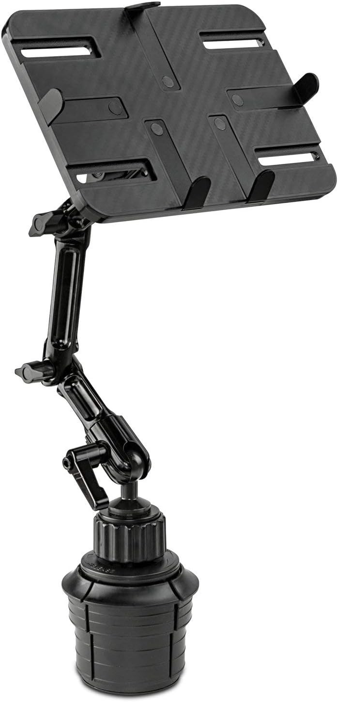 Mount-It Premium Cup Holder Tablet Mount for Cars, SUVs, Trucks - Aluminum 