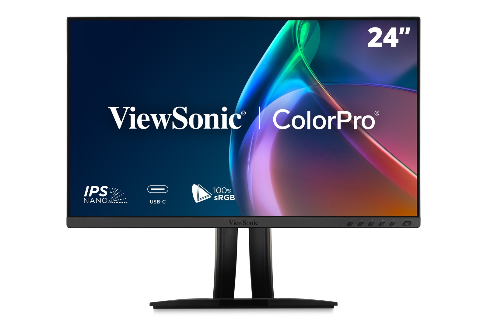 ViewSonic VP2456A 24" 1080p IPS Monitor, 100% sRGB Rec 709, Pantone Validated