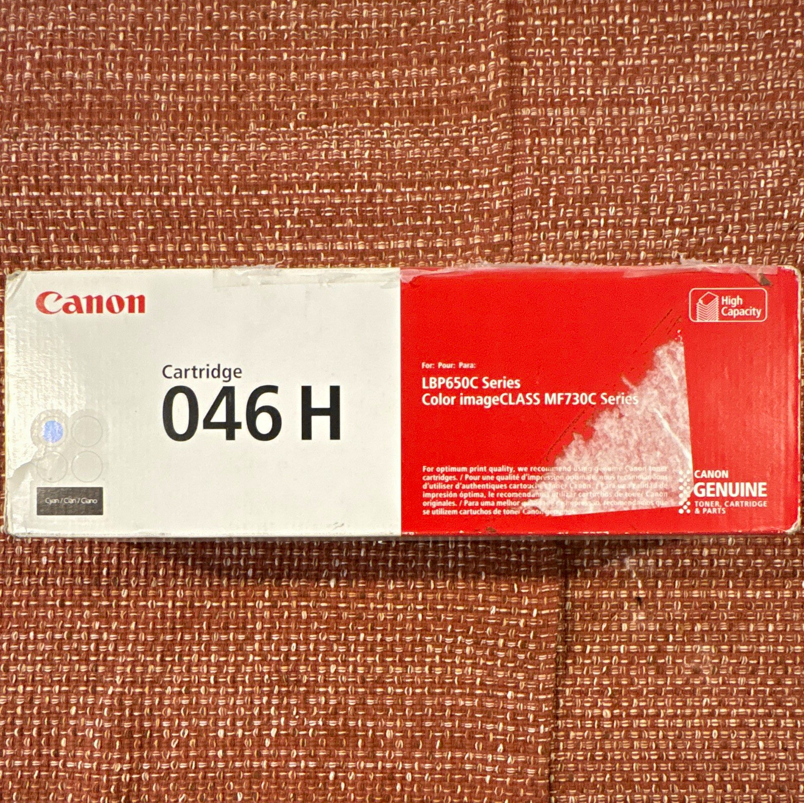 Canon 046H Cyan High Capacity Genuine Laser Toner for LBP650C MF730C 1253C001