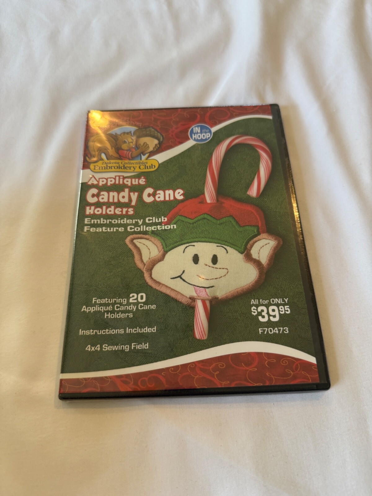Dakota Collectibles Embroidery Club - Candy Cane Holders NEW SEALED