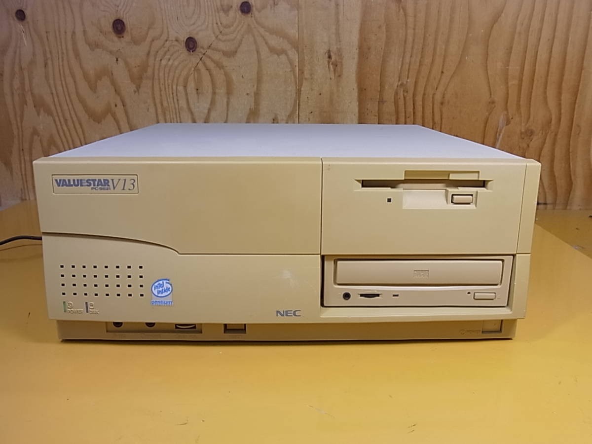 NEC PC-9821V13/S5C3 CD HDD FD MSDOS 6.2 with power cord F/S 100V A/527 Japan