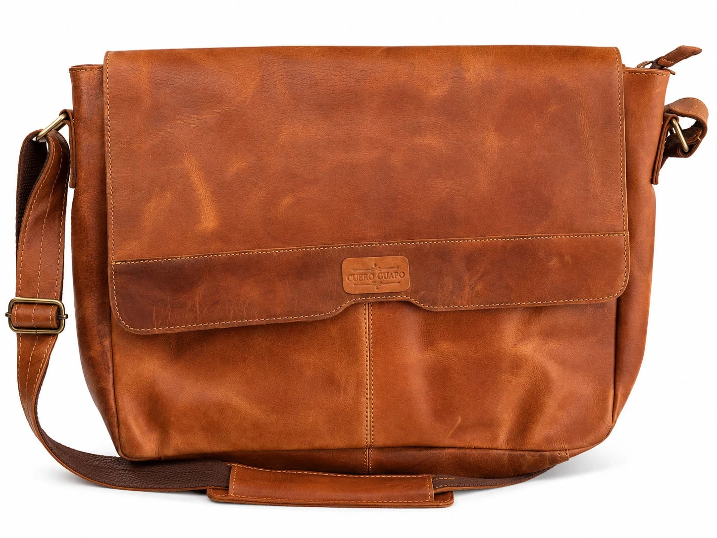 Leather Messenger Bag Laptop Briefcase Satchel Shoulder strap