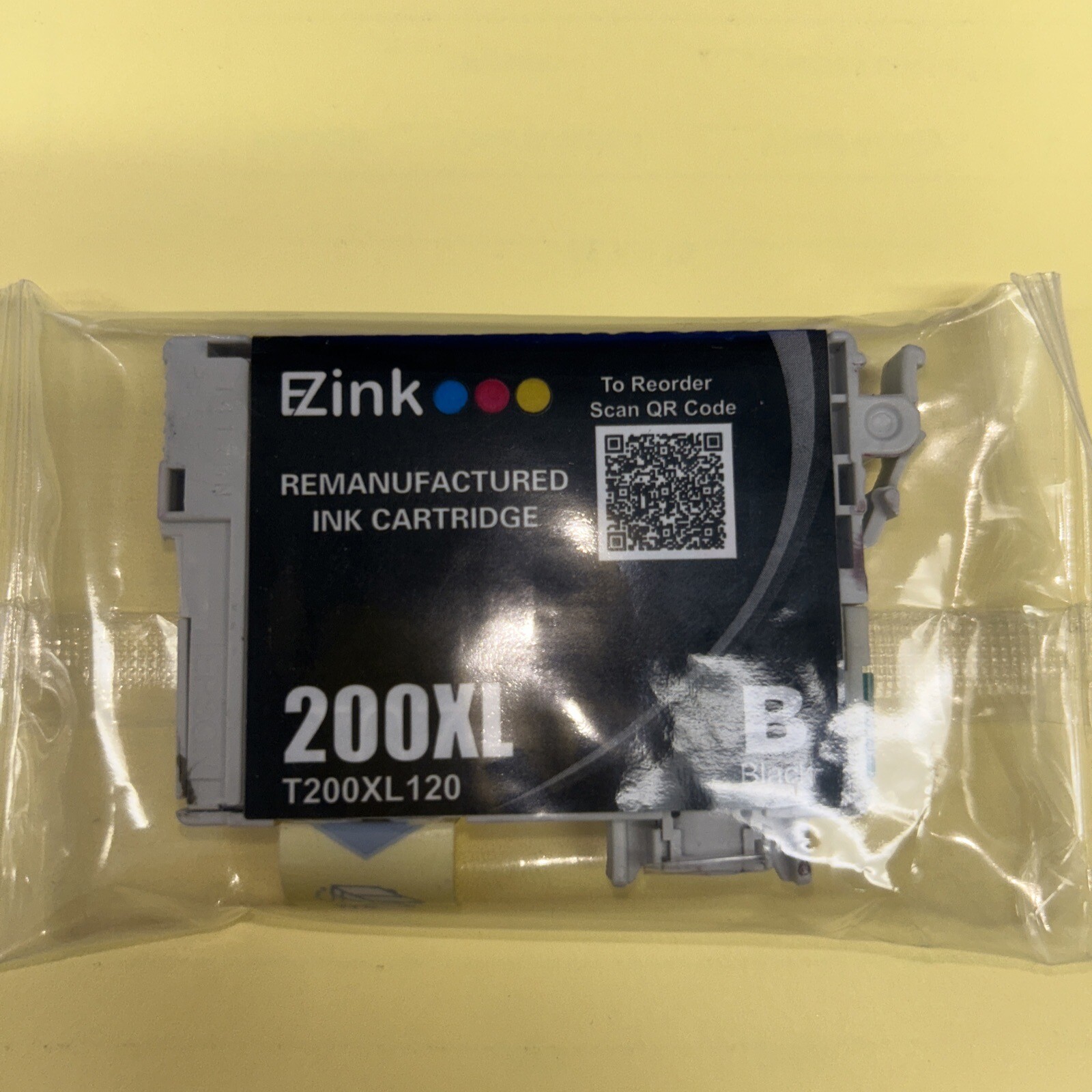Genuine Epson 200XL Black Ink Cartridge  Sealed but No Box  T200XL 120