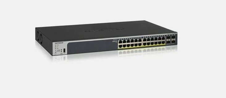 Netgear GS728TP-300NAS V3 24 PORT GIGABIT POE MNGD W. 4 SFP PORTS