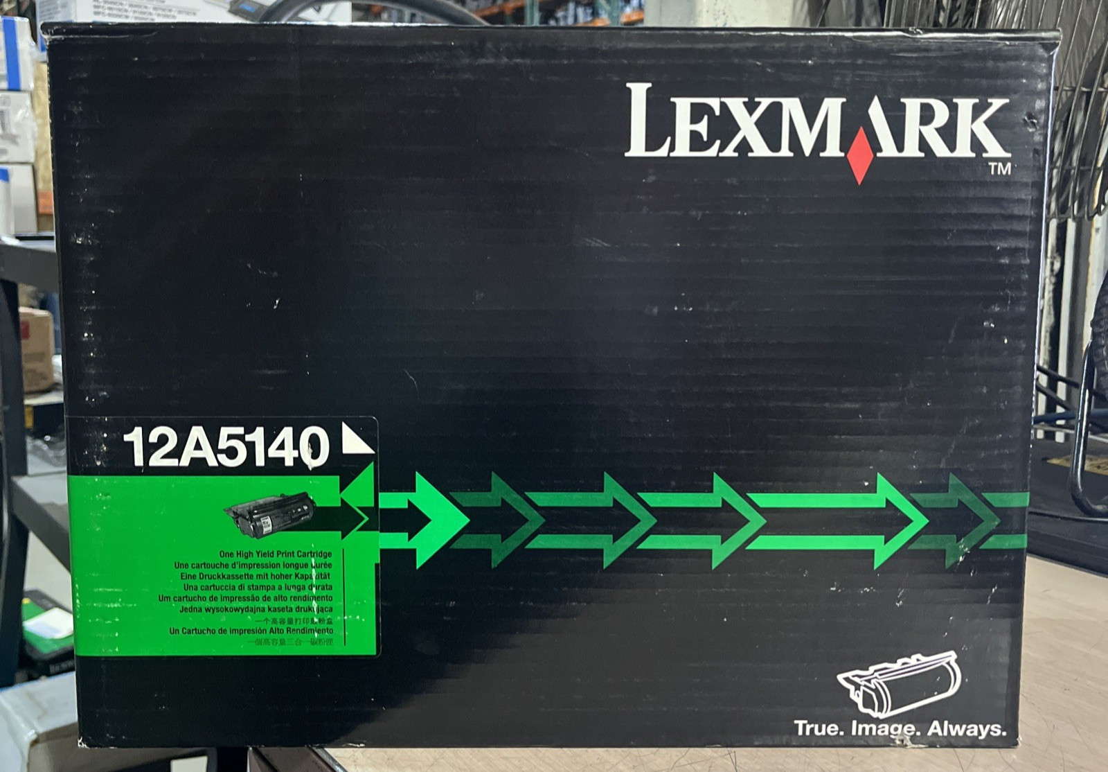 LOT OF 3 LEXMARK T12A5140 BLACK TONER