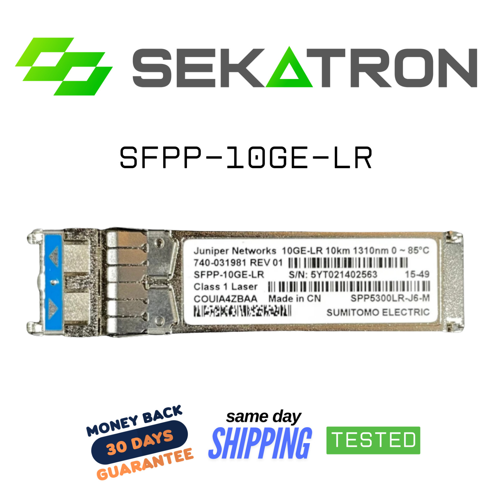 🔗 Juniper SFPP-10GE-LR • 10GBASE-LR Optical Transceiver Module ⚡FastShip