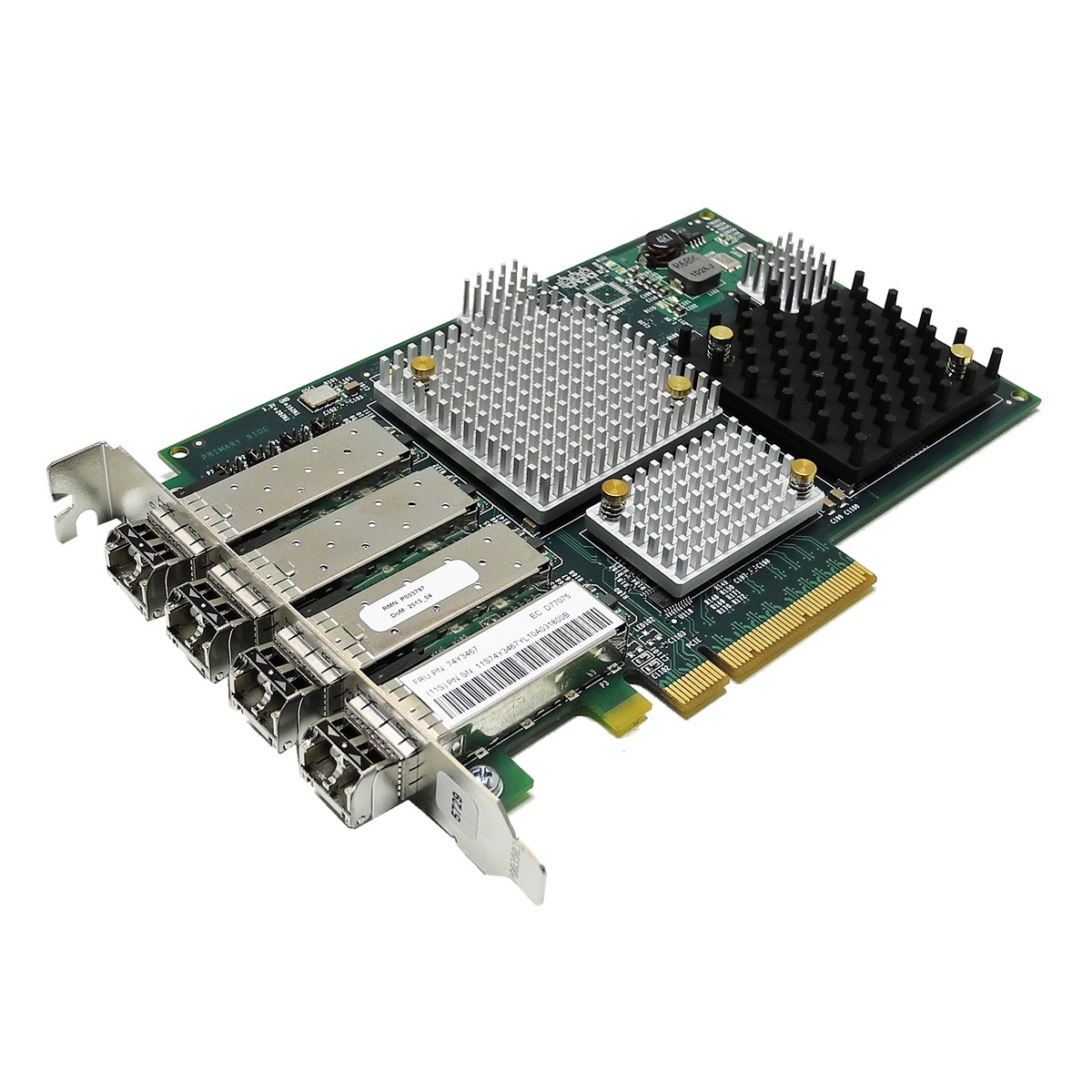 IBM Emulex 5729 LPE12004 74Y3467 00WT000 Quad Port 8G FC HBA PCIe x8 FP