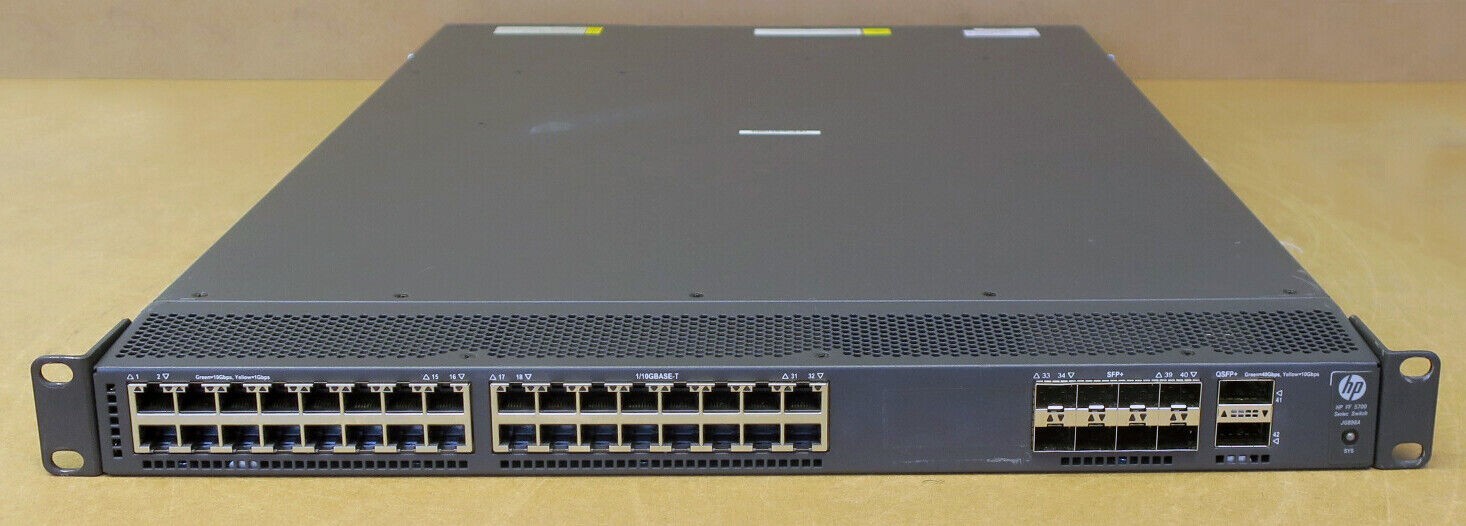 HP FF 5700 40 port 10Gb Switch - JG898A HPE FlexFabric 5700-32XGT-8XG-2QSFP+