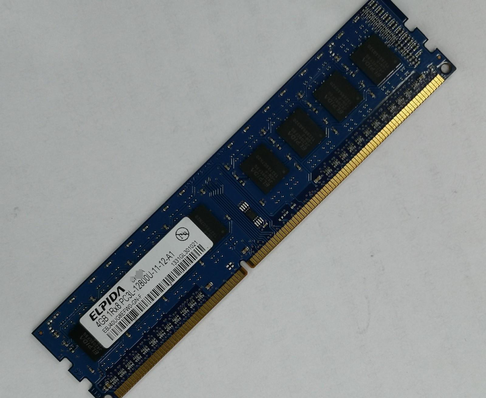 ELPIDA 4GB DDR3 1600 Desktop DIMM RAM 1Rx8 PC3L-12800U EBJ40UG8EFW0-GN-F 240pin