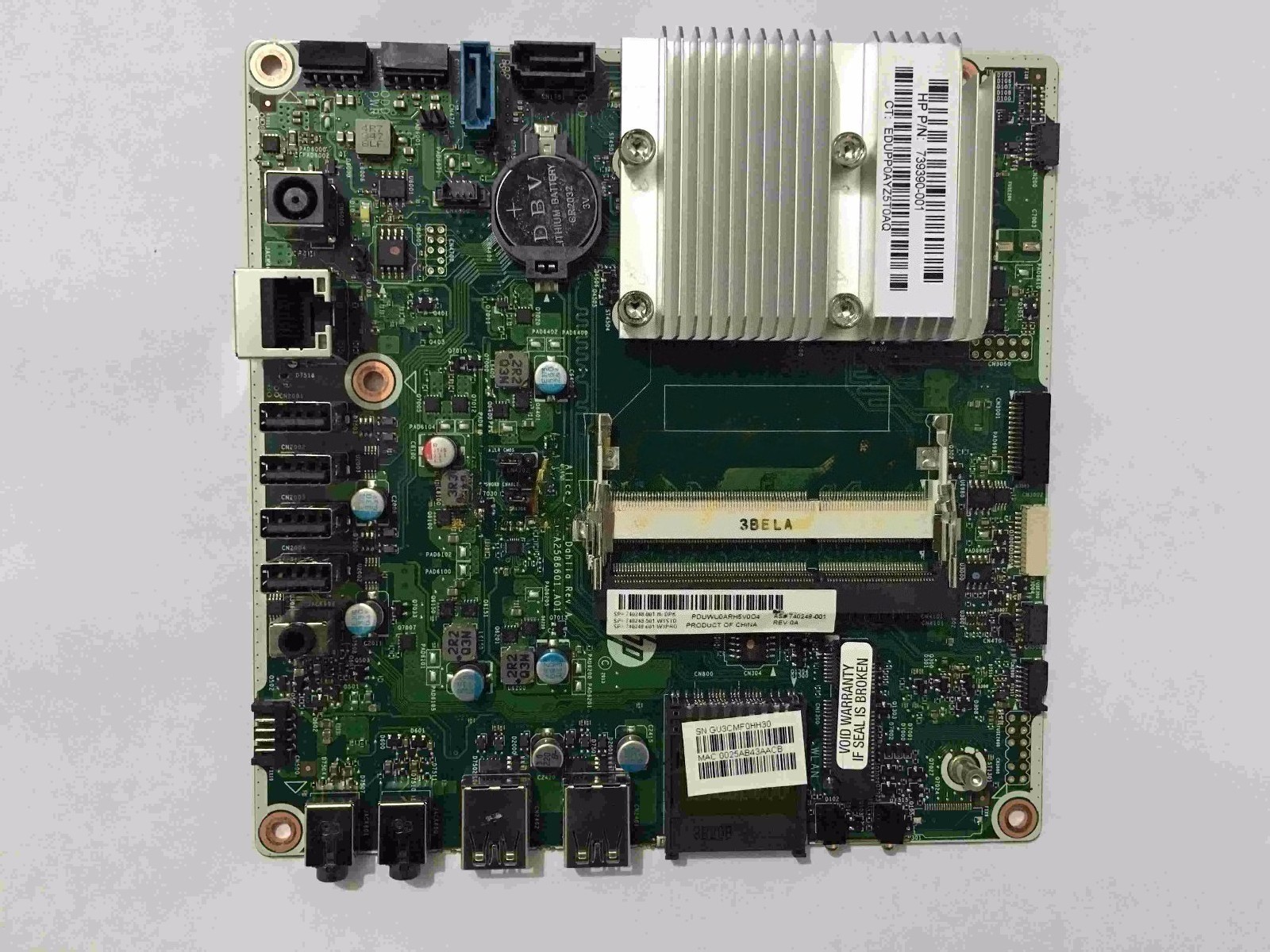 for HP Pavilion TS 21 Series AIO Motherboard Dahlia SP# 740248-001 740248-501