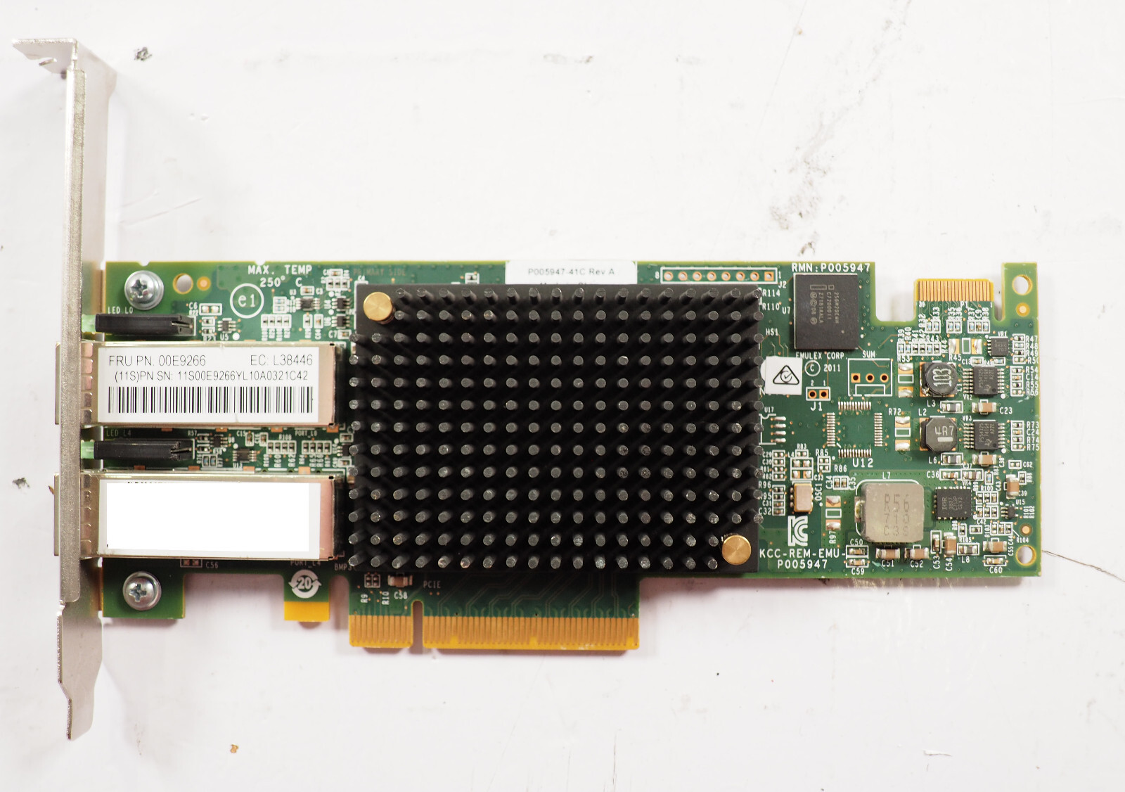 Emulex / IBM LPE16002 00E9266 P005947 Fiber Channel HBA High Profile