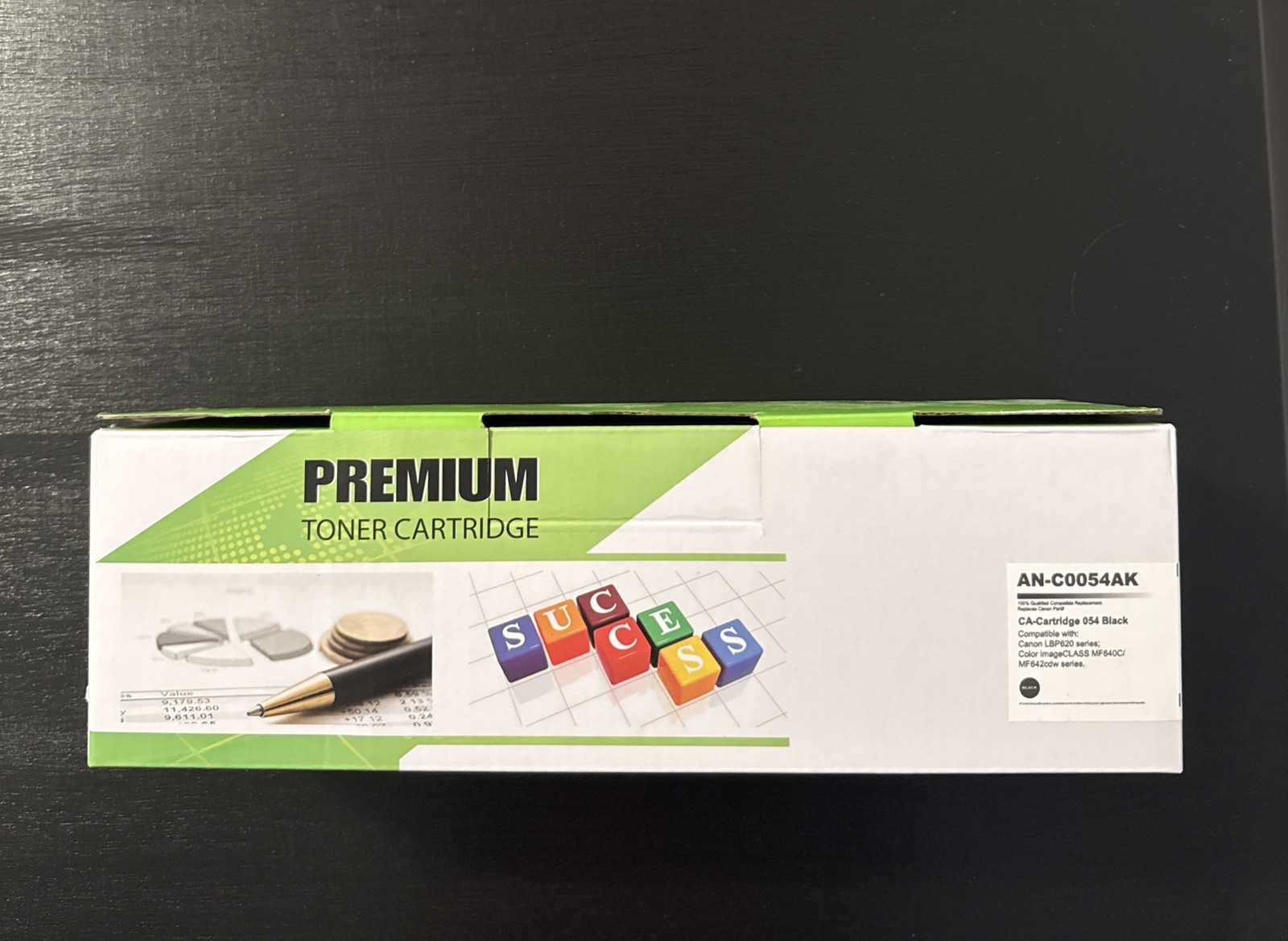 NEW IN BOX Premium Toner Cartridge AN-C0054AK CA Cartridge 054 Black