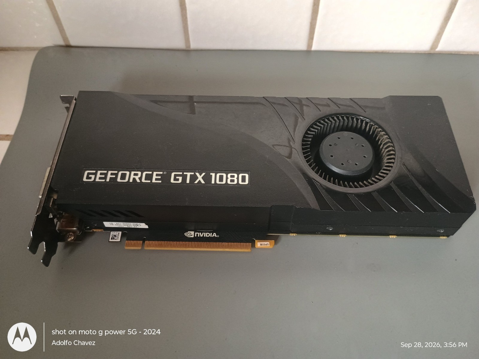 PNY GeForce GTX 1080 8GB GDDR5X Graphics Card - Tested Working