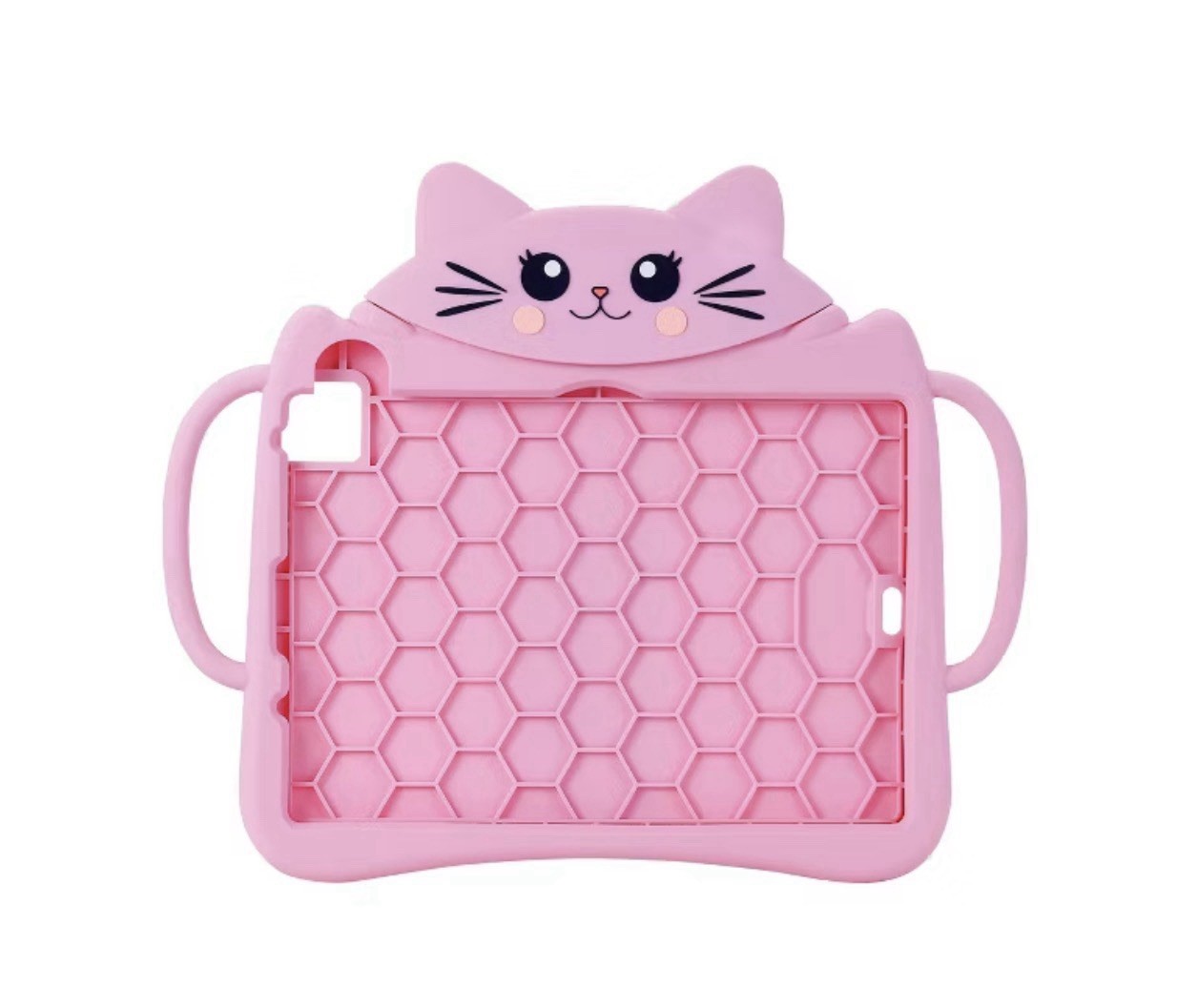Girls iPad Pro 11 inch Tablet Bumper Case Soft Built in Kickstand  Cat Pink NEW