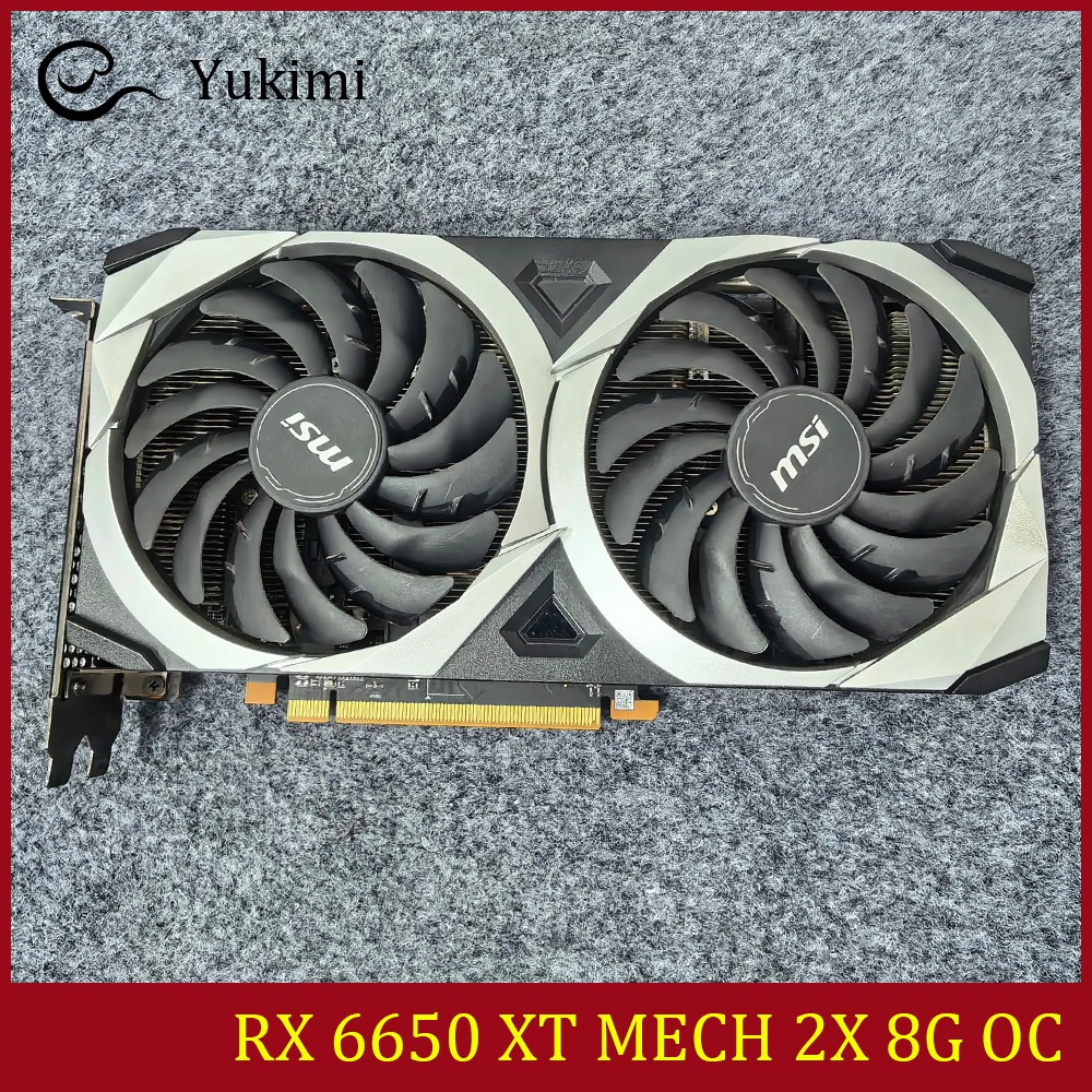 FOR MSI RX 6650 XT MECH 2X 8G OC GDDR6 HDMI DisplayPort Video Graphics Card