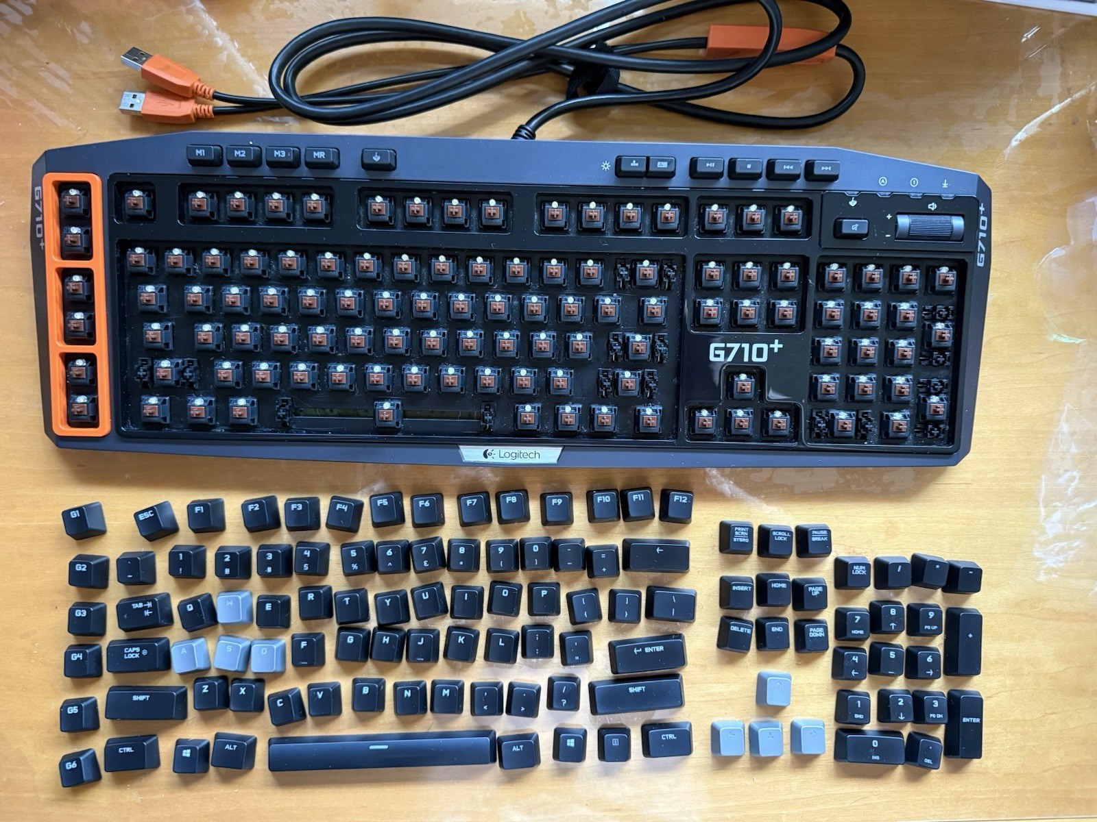Logitech G710+ Mechanical Gaming Keyboard Wired Cherry MX Brown Switches Tested