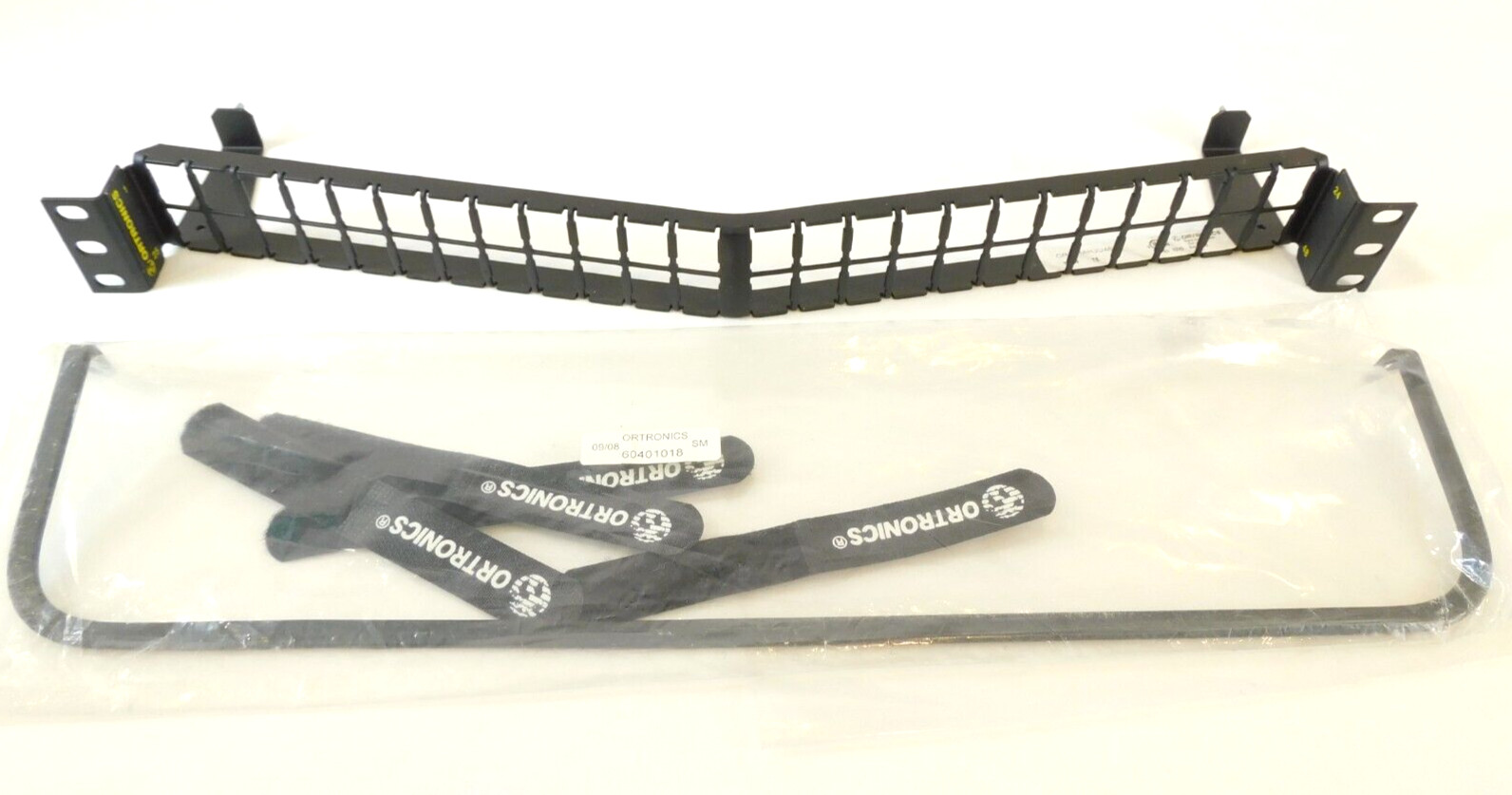 Ortronics PHAHJU48 HDJ Series Unloaded Angled Patch Panel 48-Port 1RU -EXCELLENT
