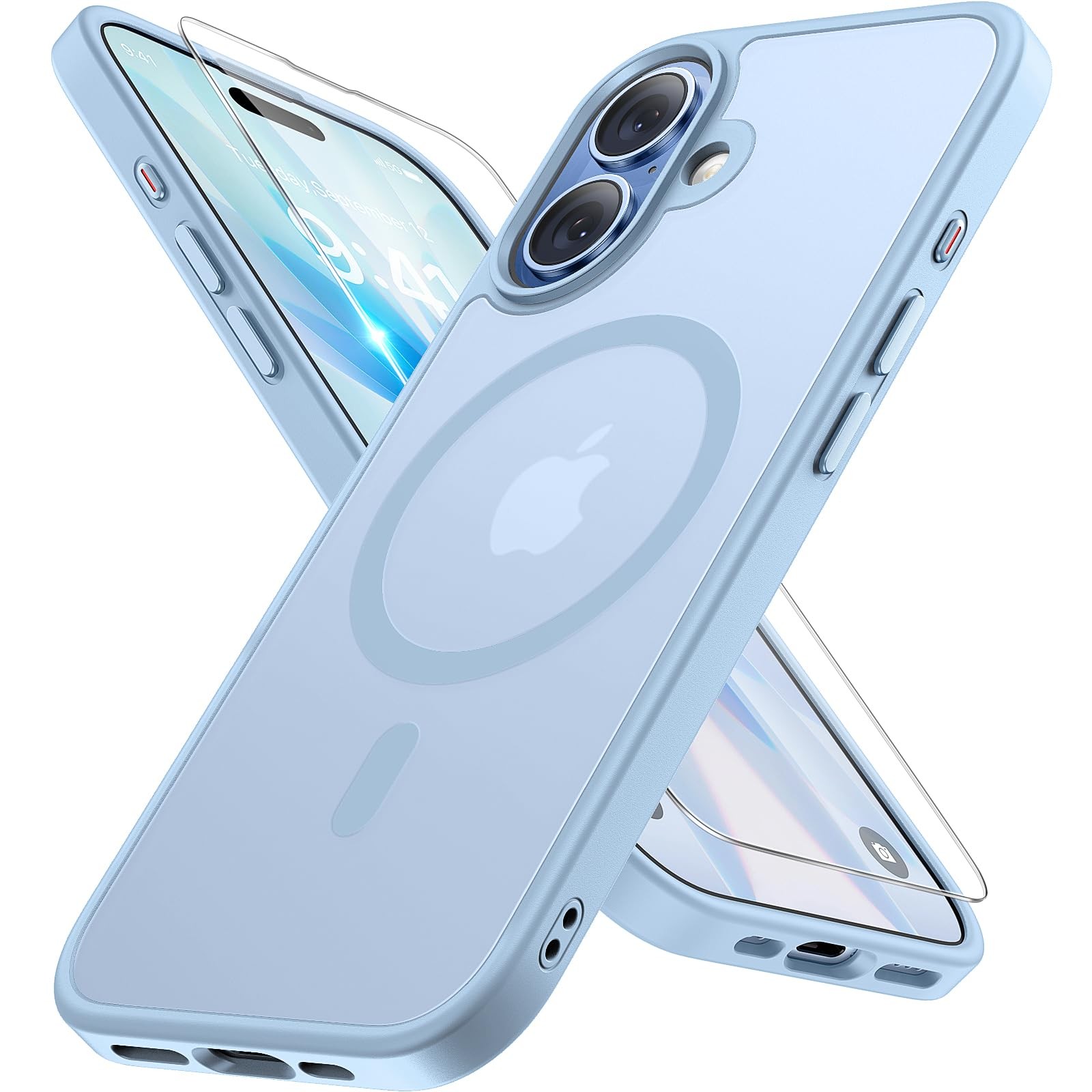 Miracase Magnetic for iPhone 17 Case Compatible with MagSafe with Screen Prot...