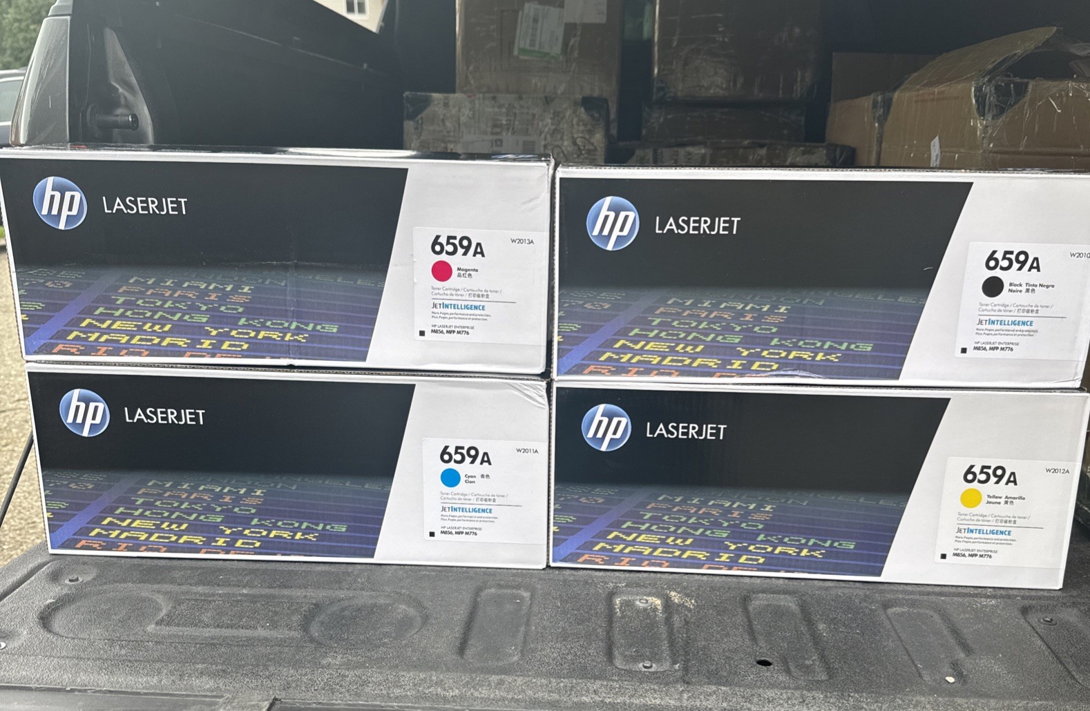HP 659a Toner Cartridge Set Cyan Magenta Yellow Black NEW OEM