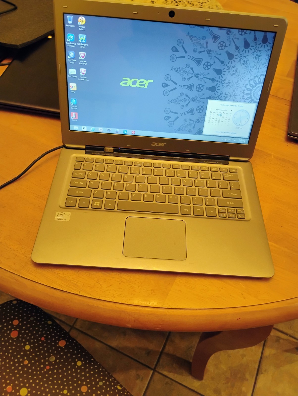 Acer Aspire S3 Laptop 4gb Ram Windows 10 320gb Sshd