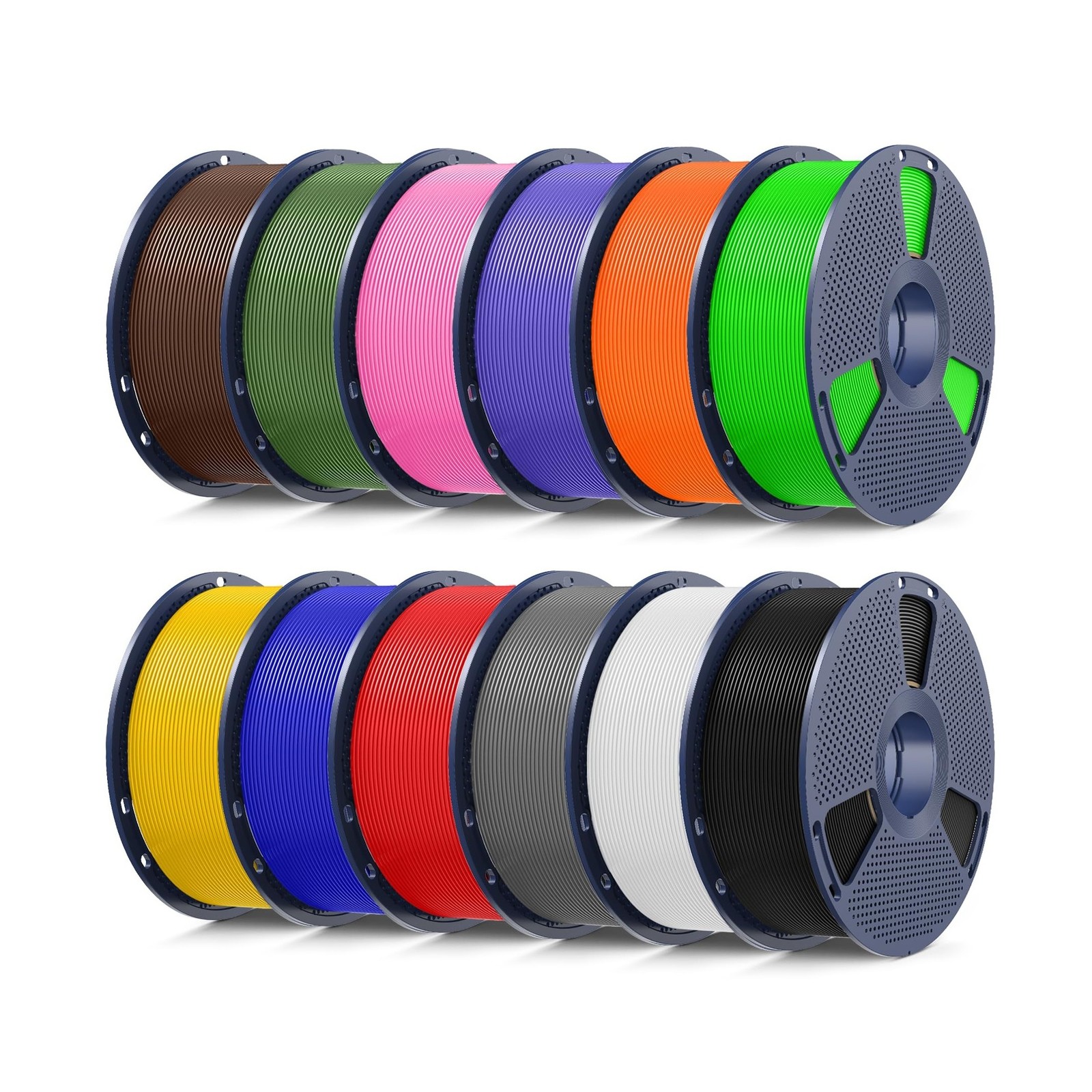 SUNLU PETG Filament Bundle, 12KG PETG 3D Printer Filament 1.75mm, 1KG Spool, ...