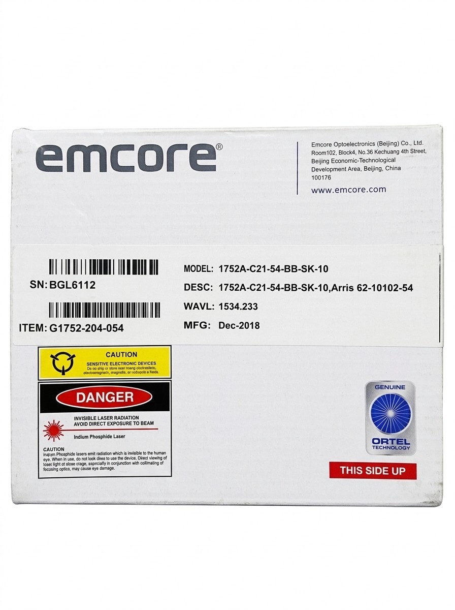 Emcore 1752A DWDM Multiplex Fiber Optic Laser Module, CATV Application