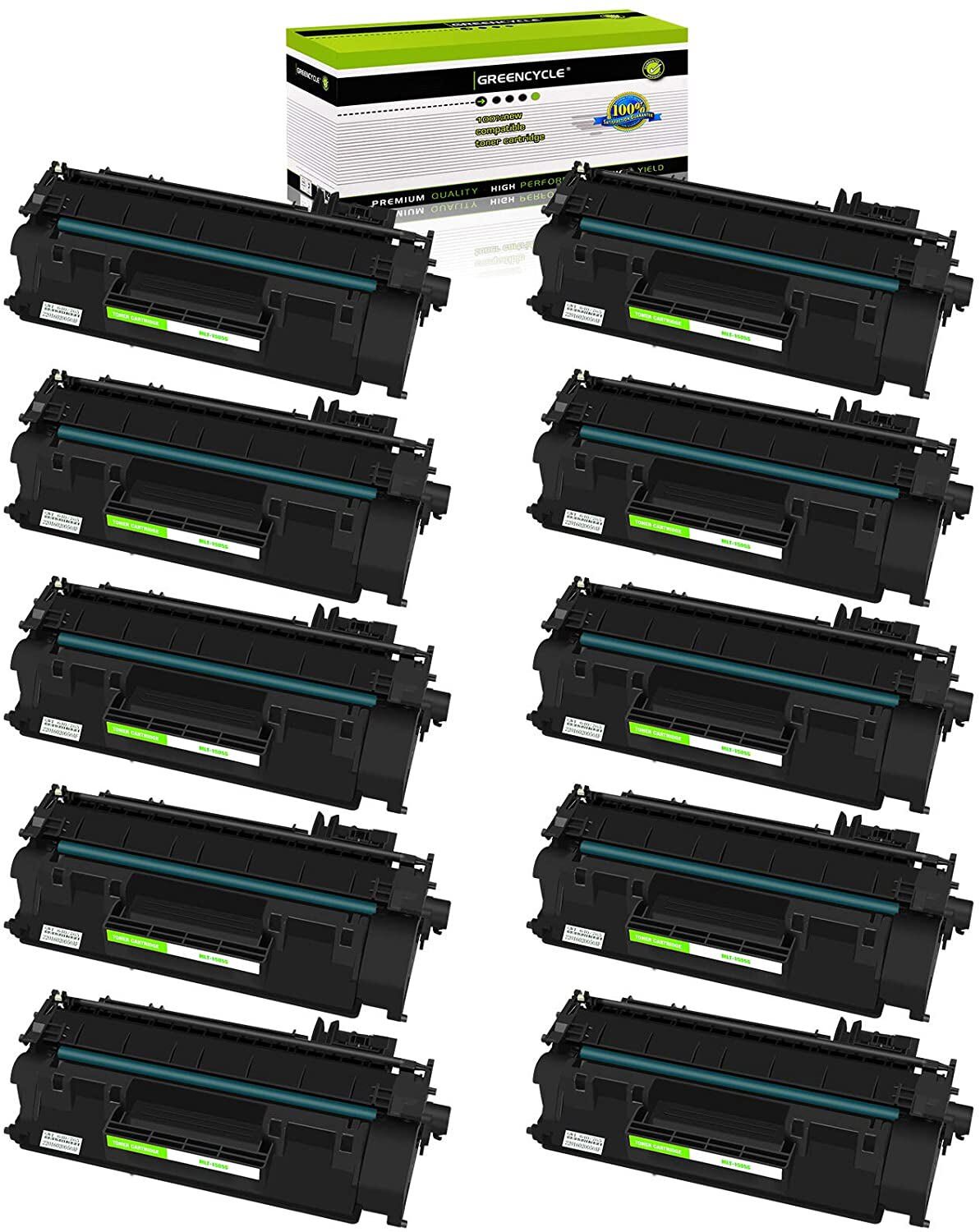 10PK CF280A 80A BK Toner Fits for HP LaserJet Pro 400 M401dne MFP M425dw Printer
