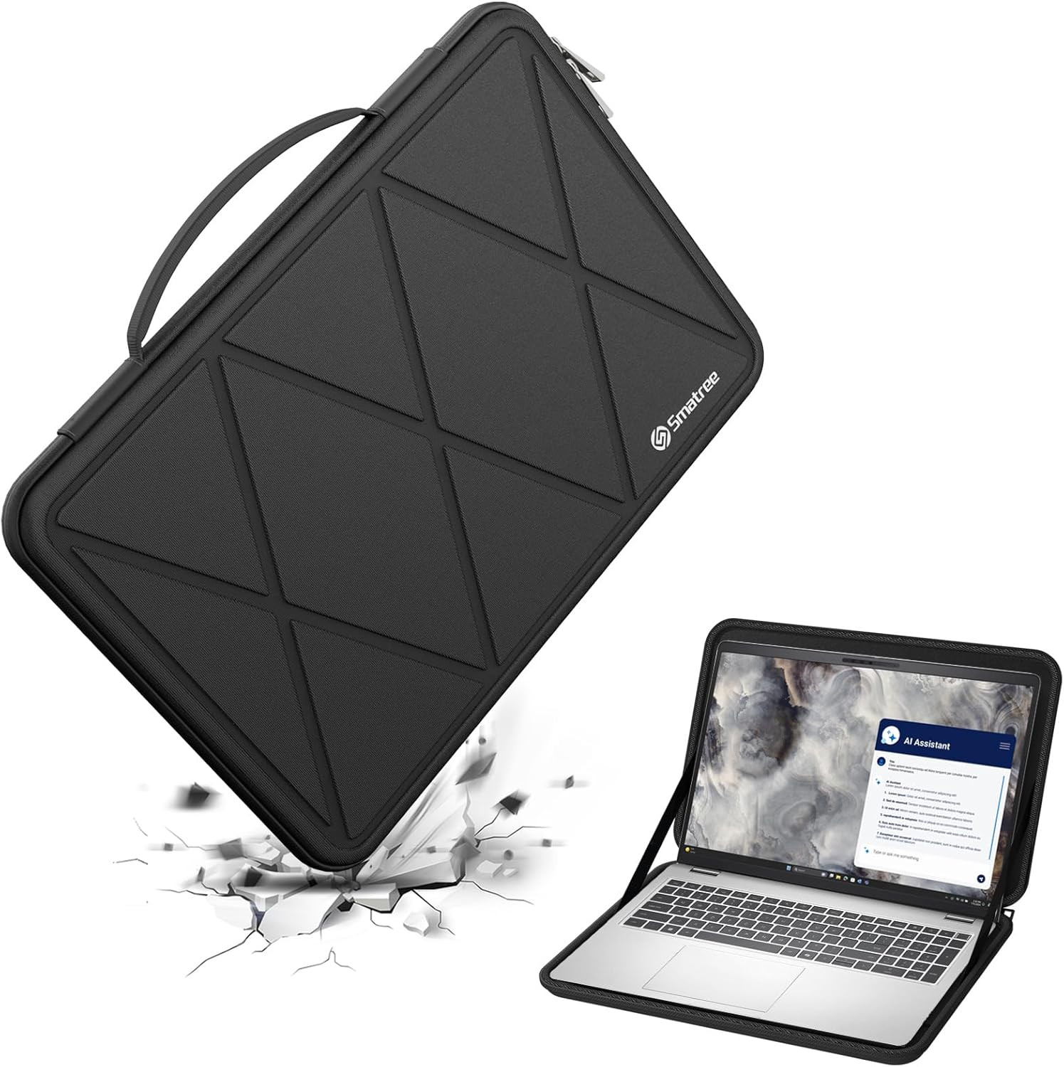 Hard EVA Protective Sleeve Case Compatible for 16 Inch DELL 16 DC16250/16 Plus,