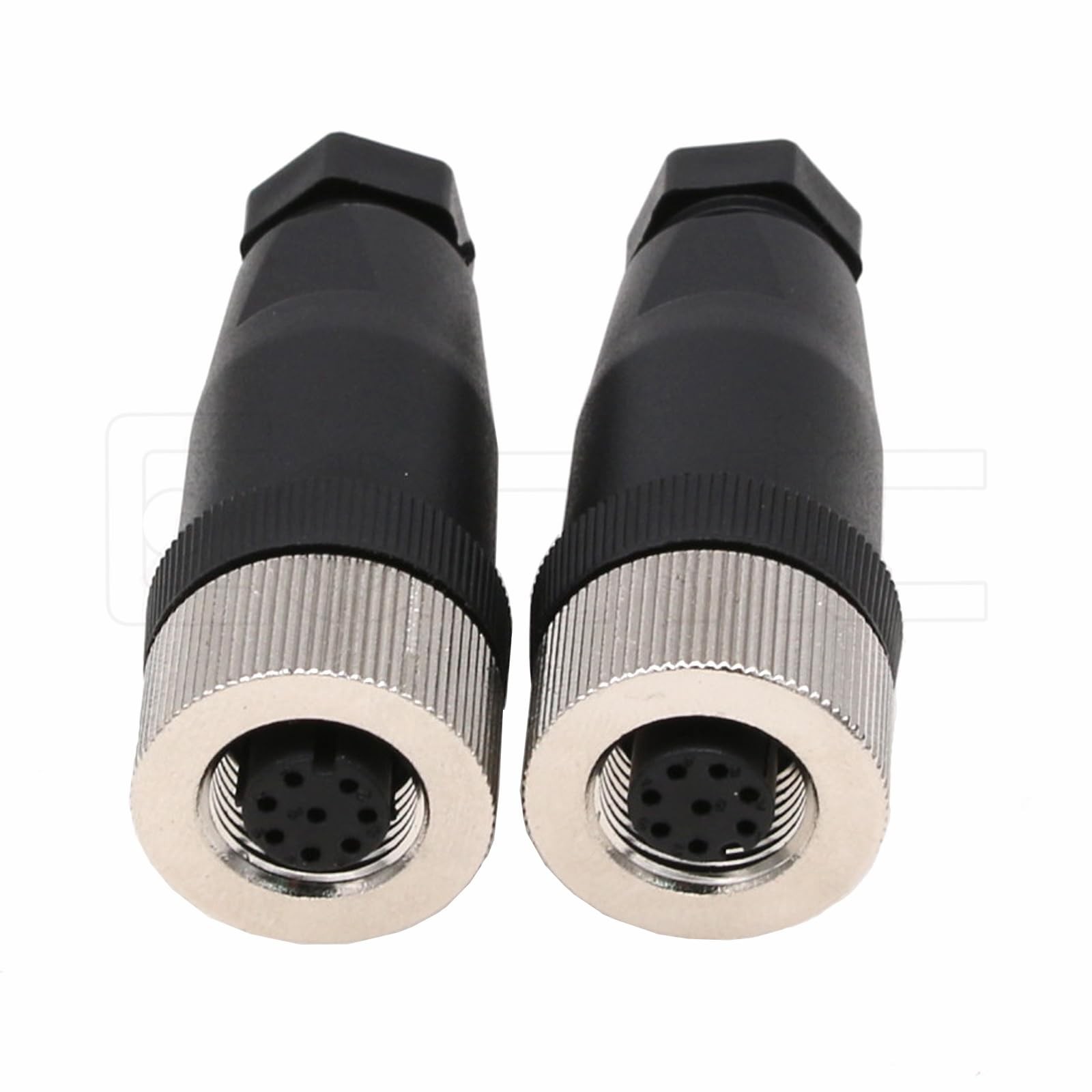 Eonvic M12 8 Pin Female Connector, 12mm A Code IP67 30V 2A AC/DC Industrial C...