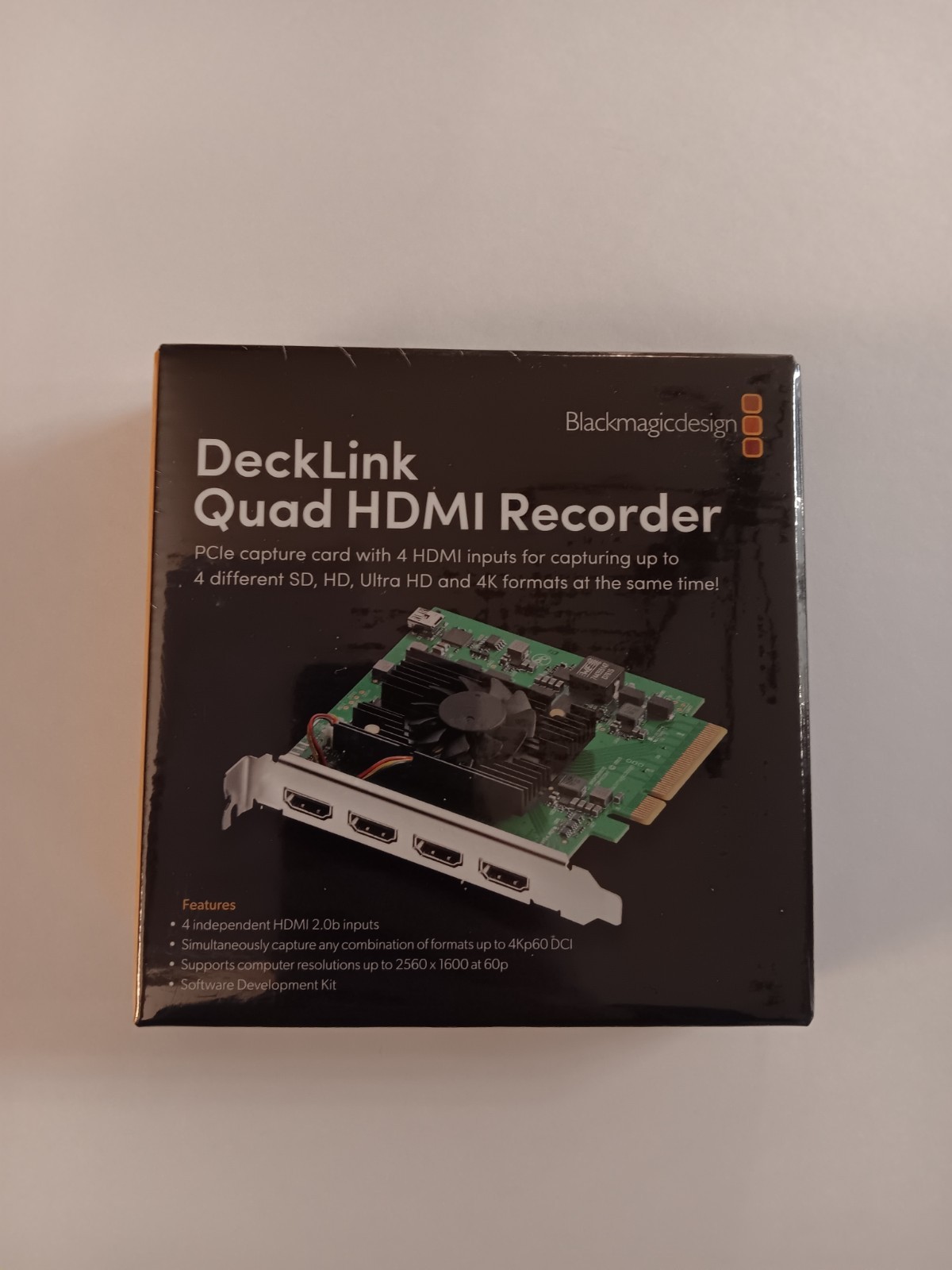 Blackmagic Design DeckLink Quad HDMI Recorder Capture Card (Factory Sealed)