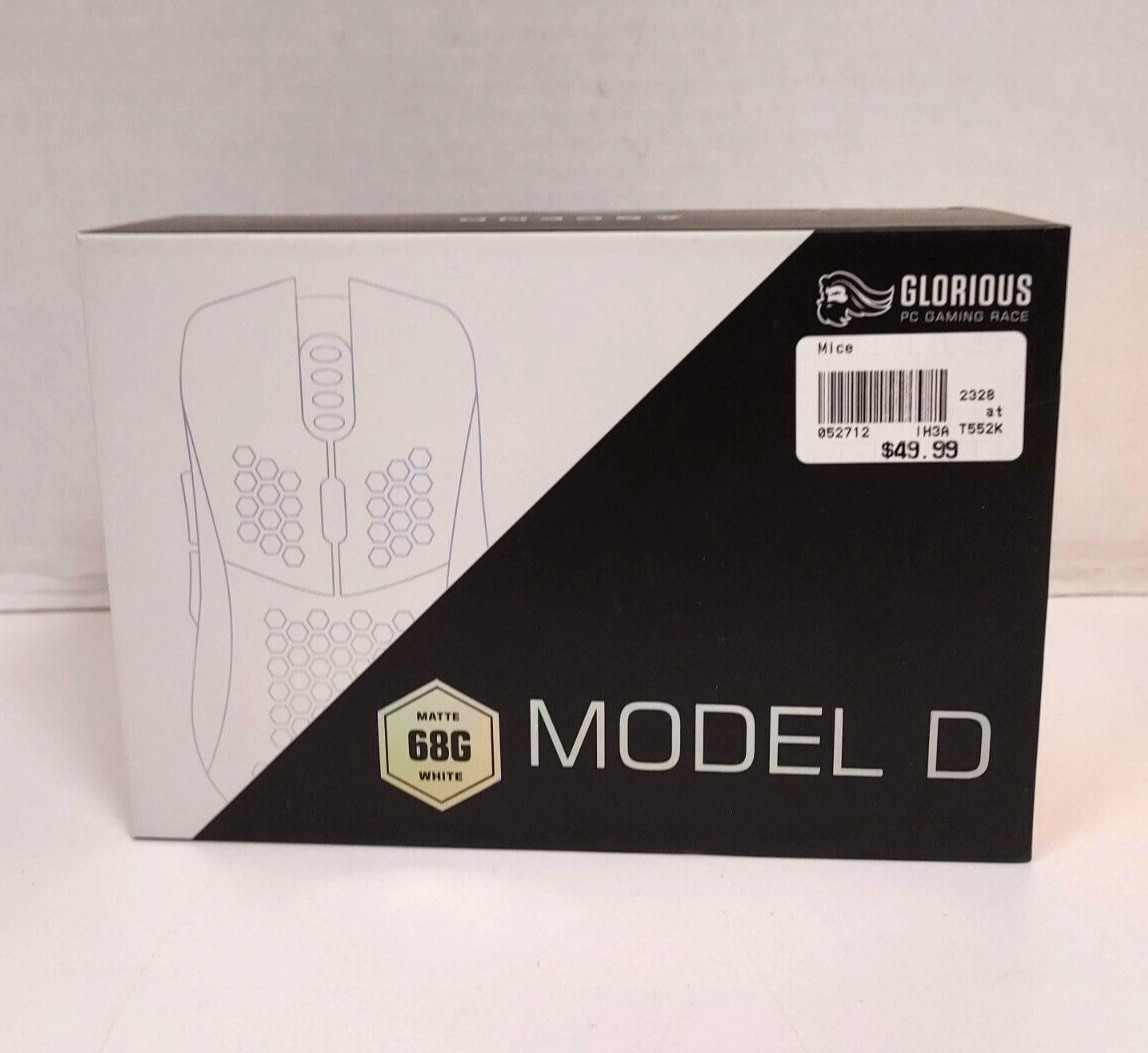 Glorious Model D Wired Gaming Mouse - Matte White 68g  *READ*
