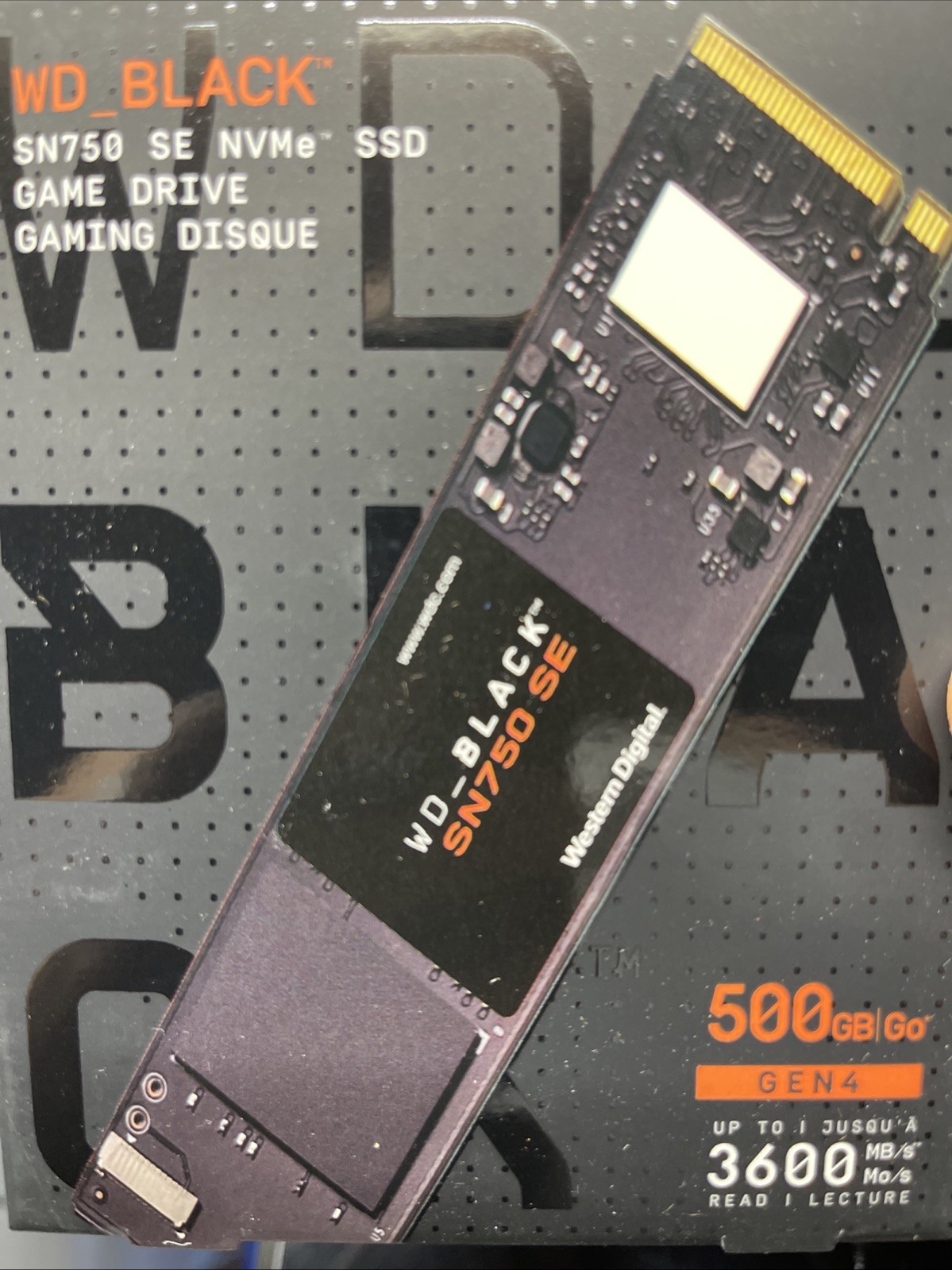 NEW WD_BLACK SN750 SE 500GB Western Digital Gaming NVMe SSD WDBRPG5000ANC-WRSN