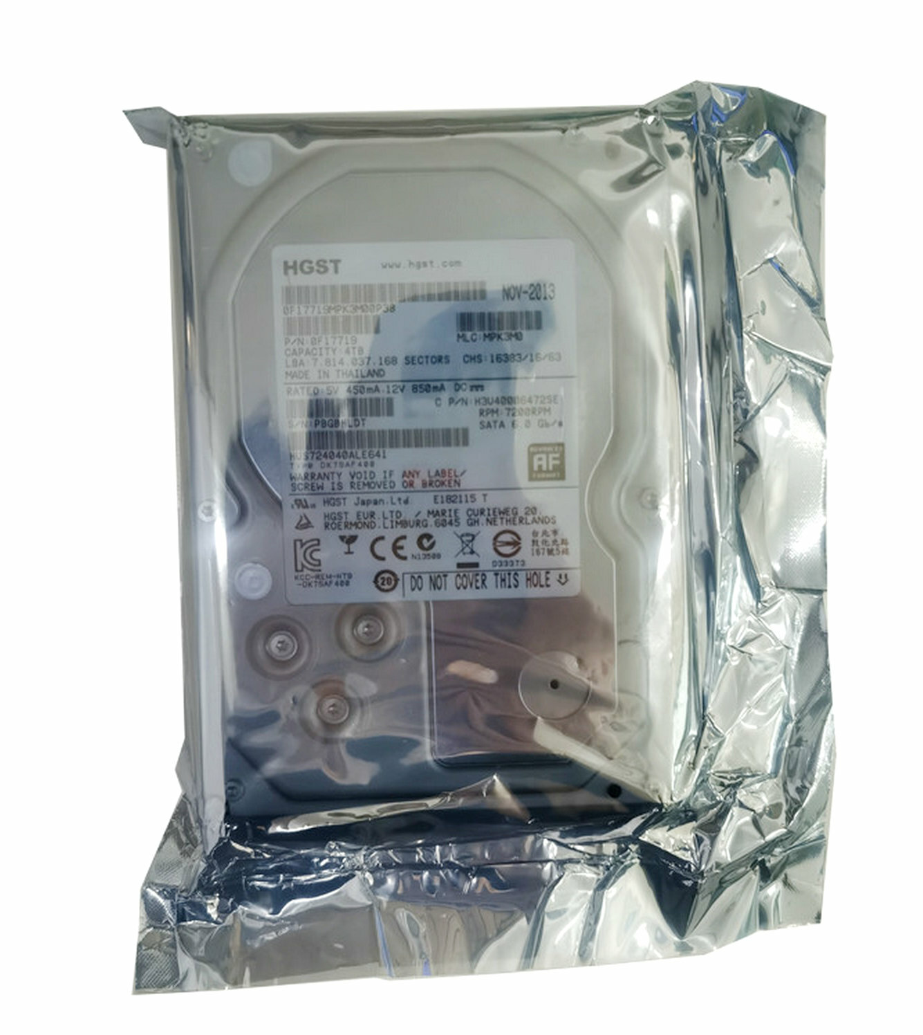 For HUS724040ALE641/ALE640 64MB 4TB Cache 7200RPM SATA 3.5 6Gb/s Internal HDD