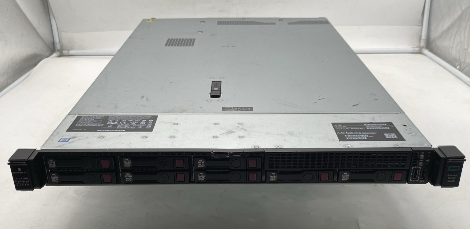 HP ProLiant DL360 Gen10 2x Xeon Silver 4110 2.10GHz 64GB RAM 7.2TB Storage