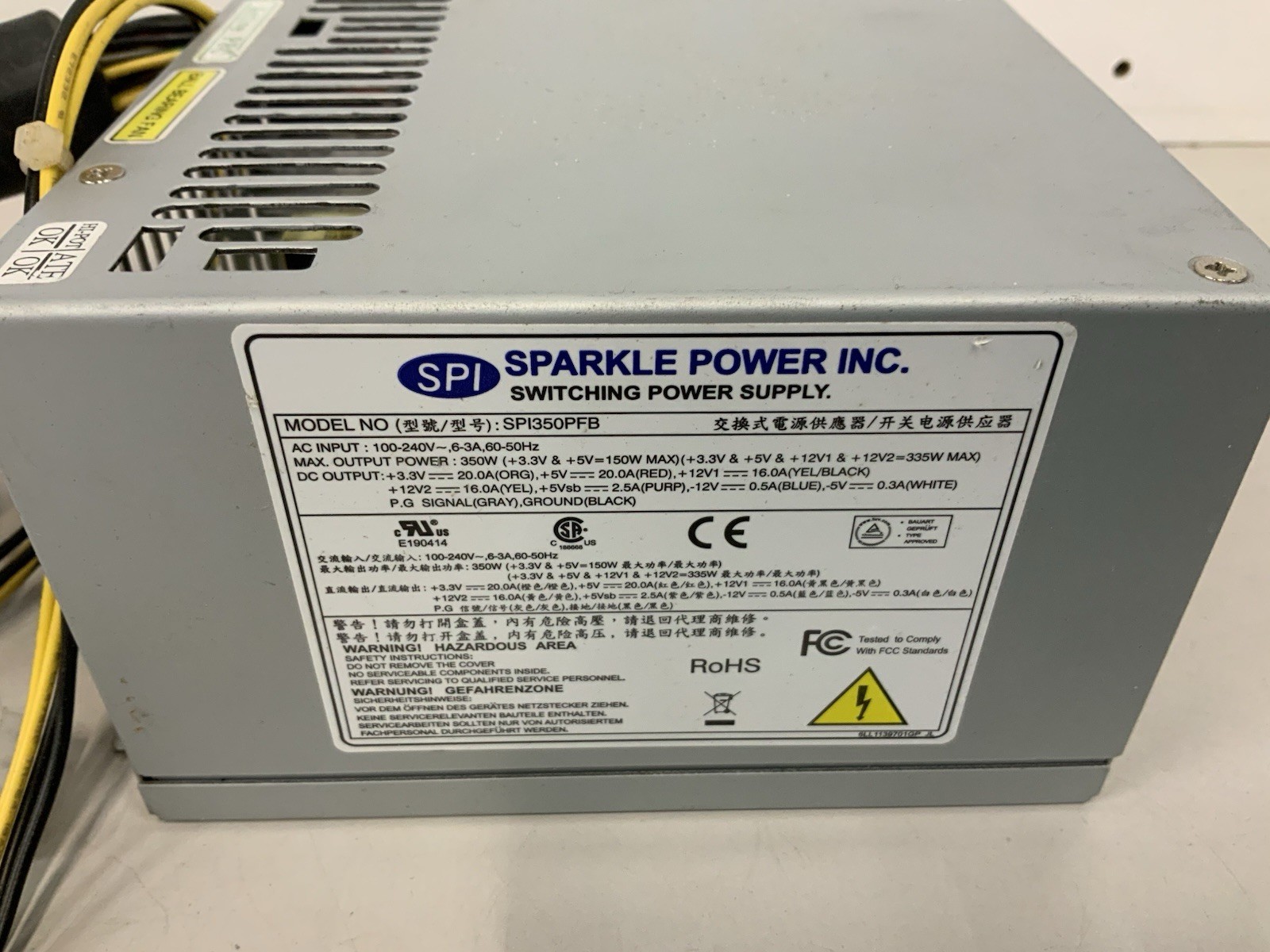 Sparkle Power Supply Model SPI350PFB