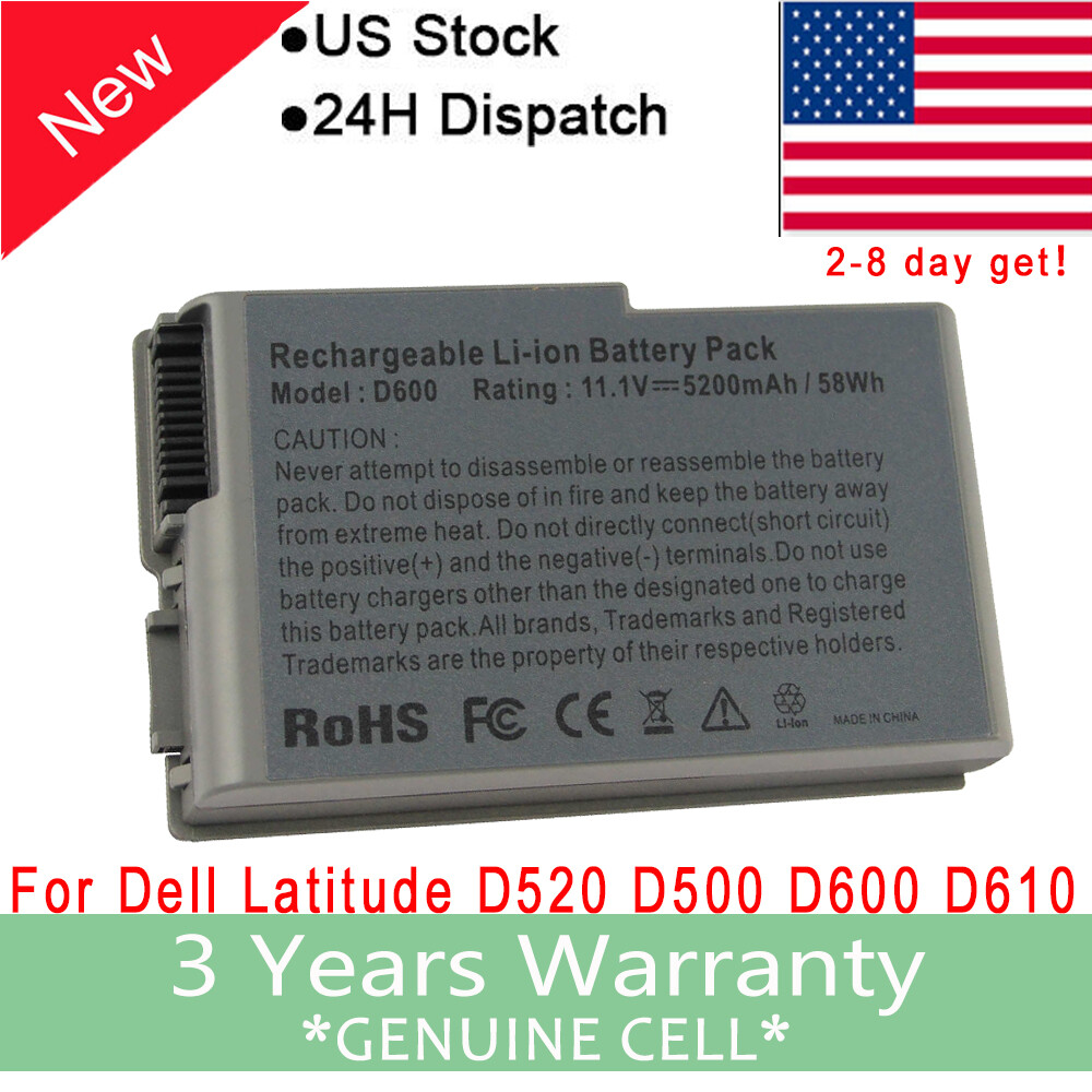 Fancy Laptop Battery for Dell Latitude D500 D505 D510 D520 D530 D600 D610 c1295