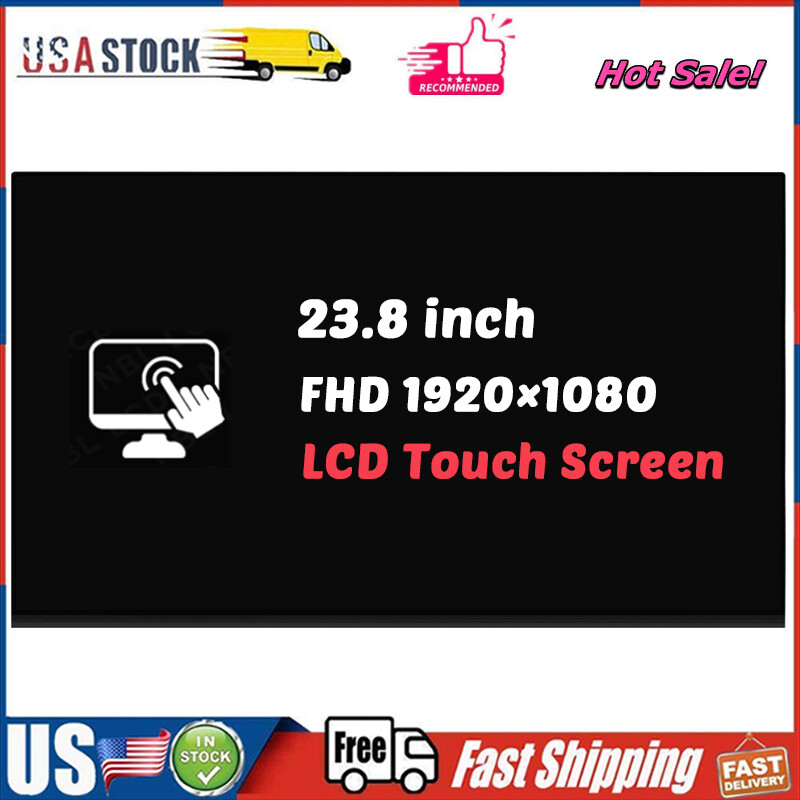 23.8" for Dell PN:0W58X1 AIO FHD LCD LED Touch Screen Display LM238WF5(SS)(G2)