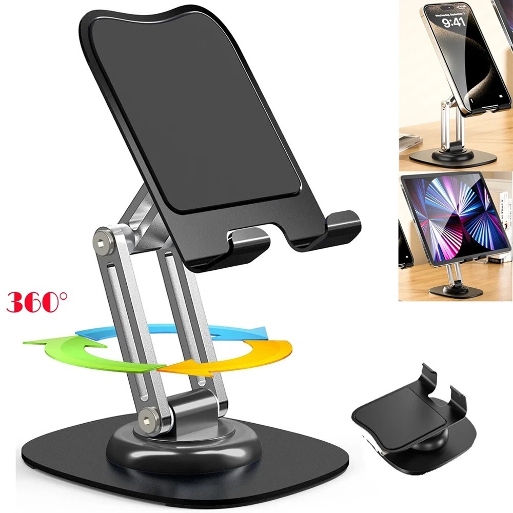 Adjustable Tablet Stand Desk Holder – Universal Phone, iPad & iPhone Mount