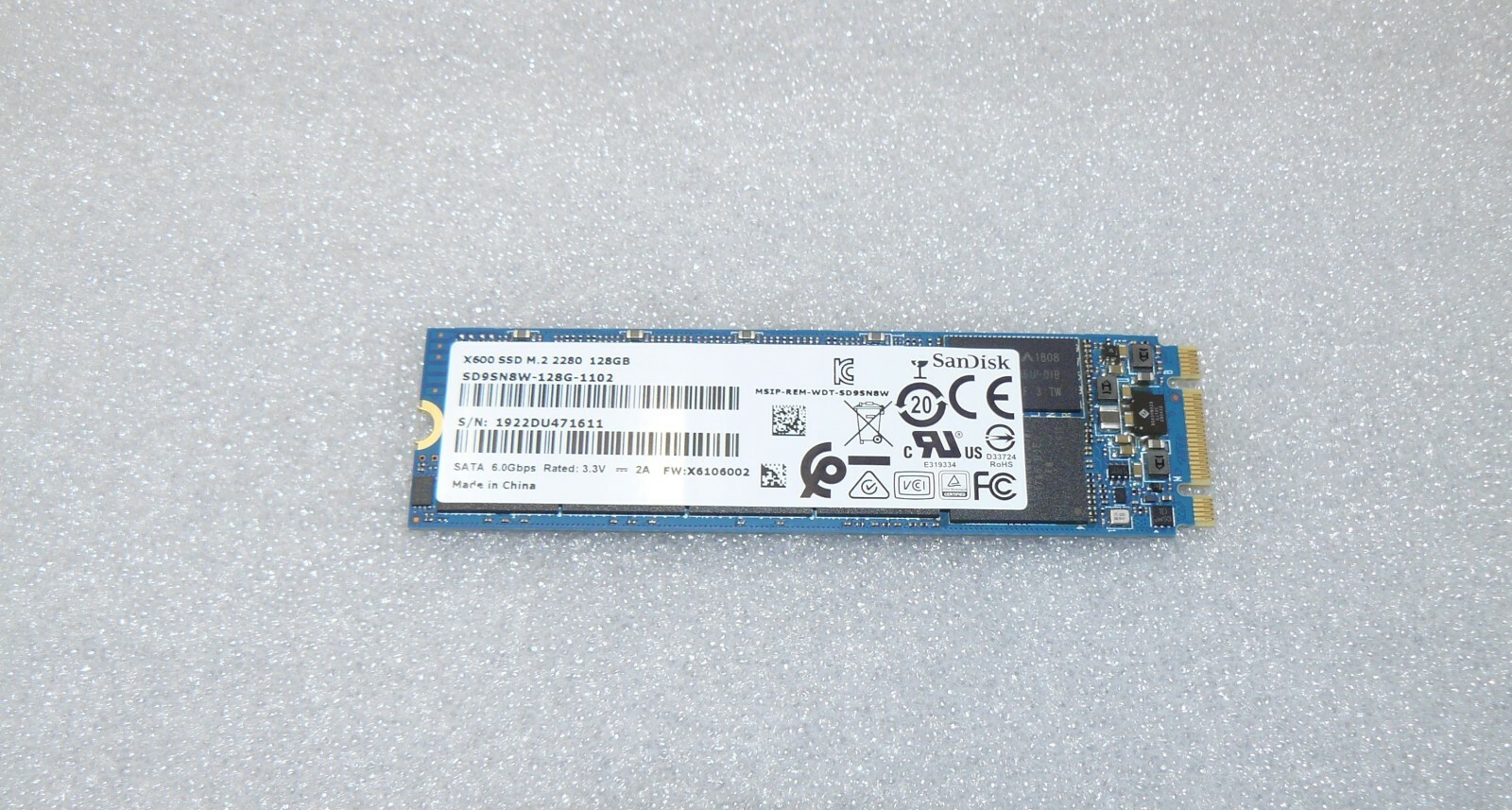 OEM new Sandisk X600 M.2 2280 128GB Solid State Drive SD9SN8W-128G
