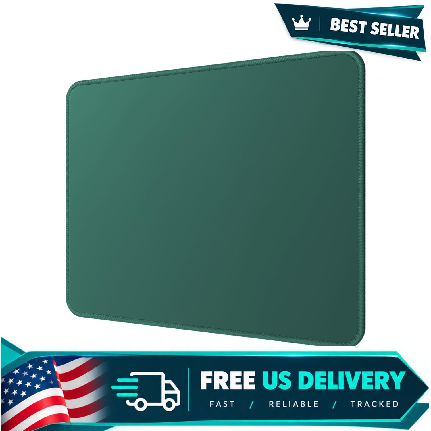 Essential Office & Gaming Mouse Pad 11x8.5 in Forest Green Anti-slip Waterproof