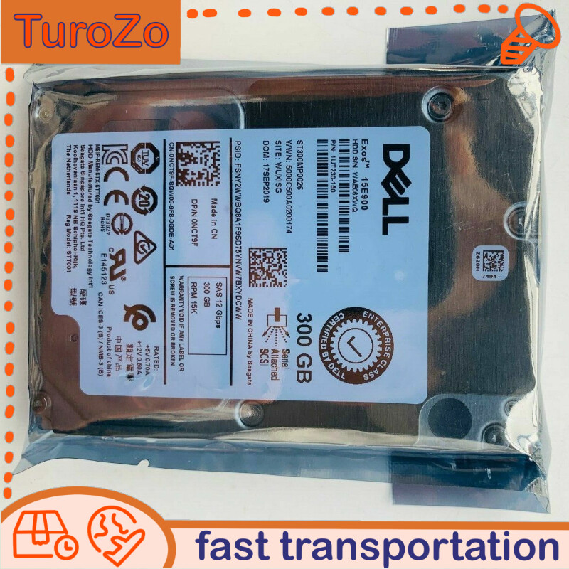 Dell NCT9F 0NCT9F 300GB 15K 12Gb/s 2.5" SAS HDD Hard Drive ST300MP0026