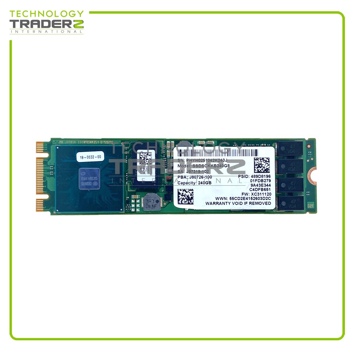 **SSDSCKKB240G8 Intel D3 S4510 240GB TLC SATA 6Gbps M.2 2280 SSD J80726-100**