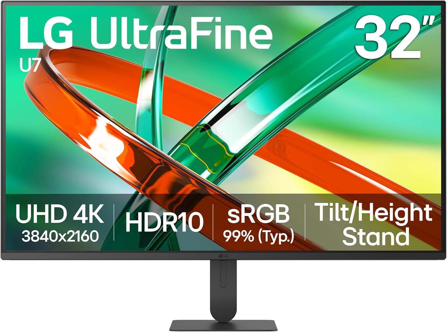 LG UltraFine 32U700B-B 32" 4K UHD Monitor with Tilt/Height Stand
