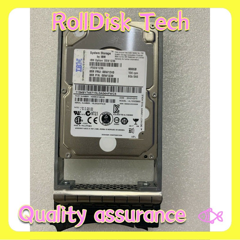 IBM 00W1236 00W1240 00W1239 900GB SAS 6Gbps 10K RPM 2.5" Hard Drive for DS3524