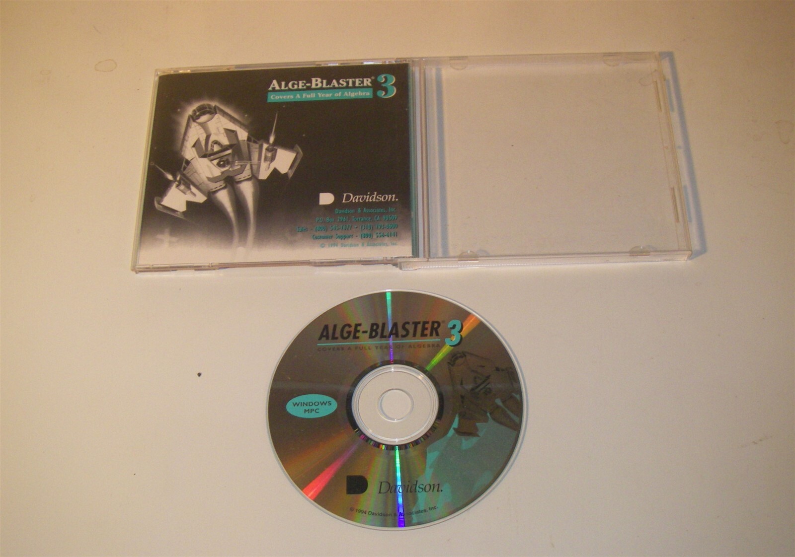 ALGE-BLASTER 3 COVERS A FULL YEAR OF ALGEBRA SOFTWARE S5575