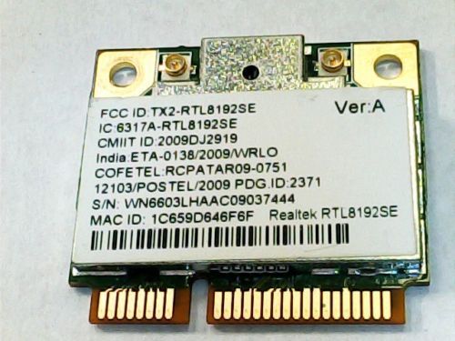Wireless WiFi Card for Packard Bell EasyNote TM98 - NEW90 Board Card RTL8192SE